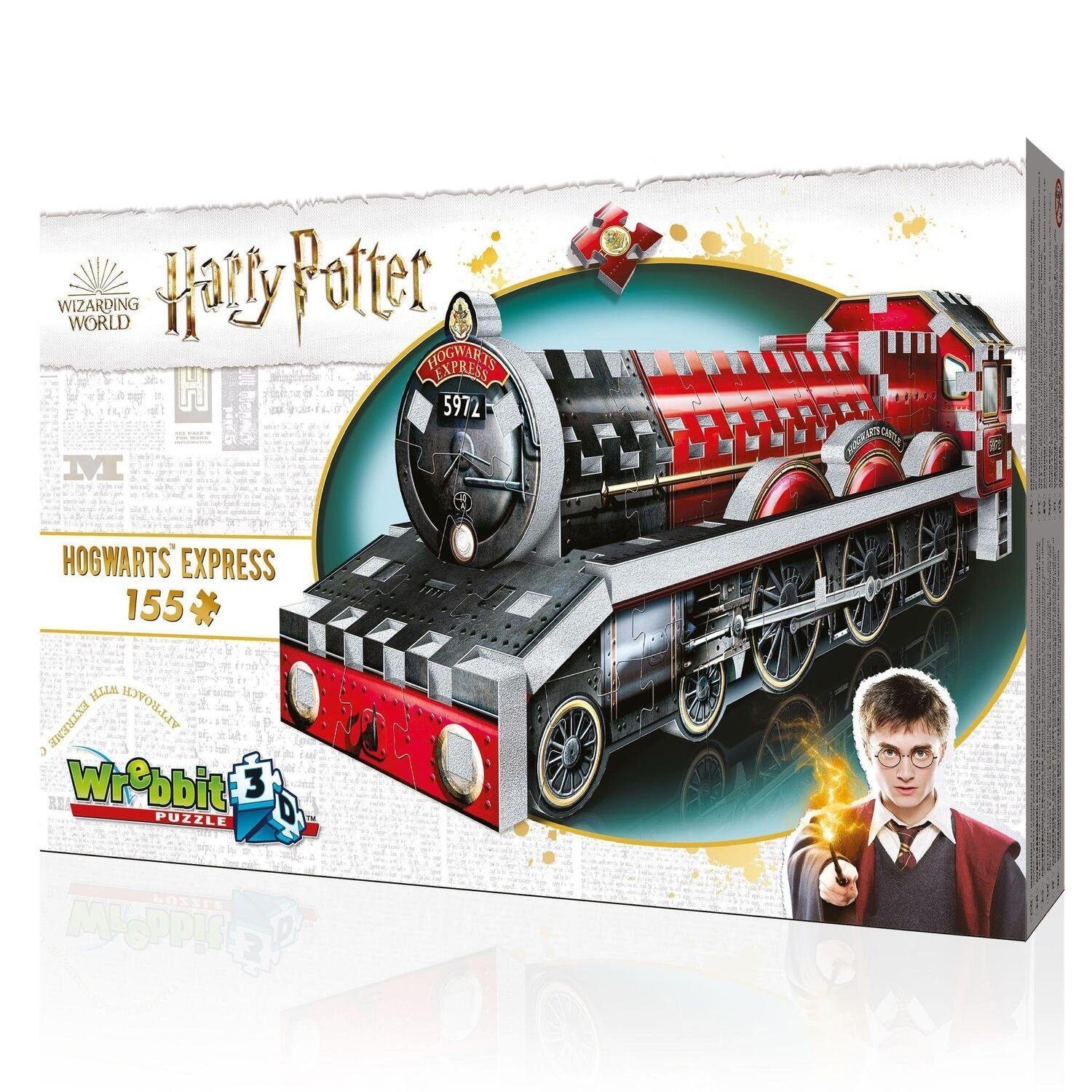 JH-Products Puzzle Hogwarts Express Harry Teile), Puzzleteile (155 3D-PUZZLE Potter. 155