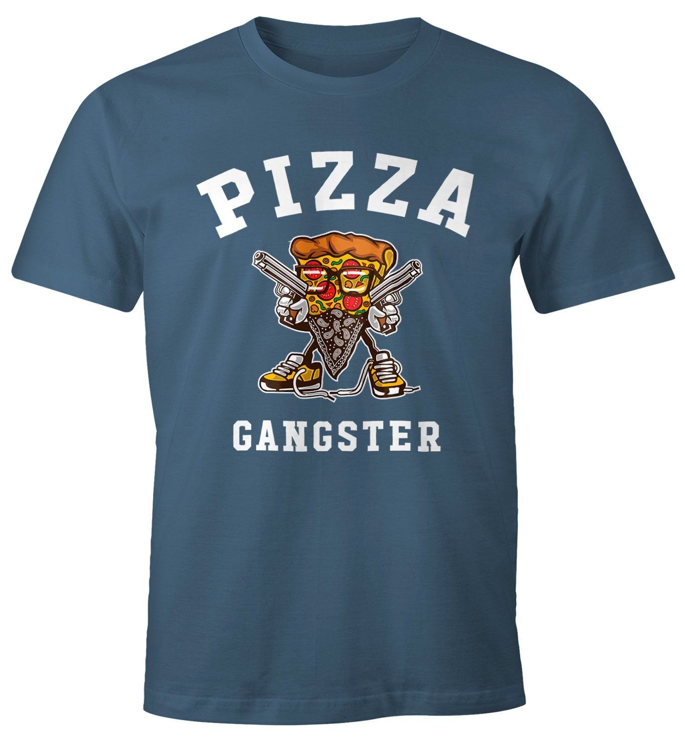 MoonWorks Print-Shirt Pizza Gangster Herren T-Shirt günstig online kaufen