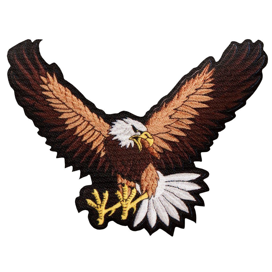 Catch the Patch Aufnäher Bügelbild, Aufbügler, Applikationen, Patches, Flicken, zum aufbügeln, Polyester, Adler Vogel Flügel Tier - Größe: 16 x 12 cm