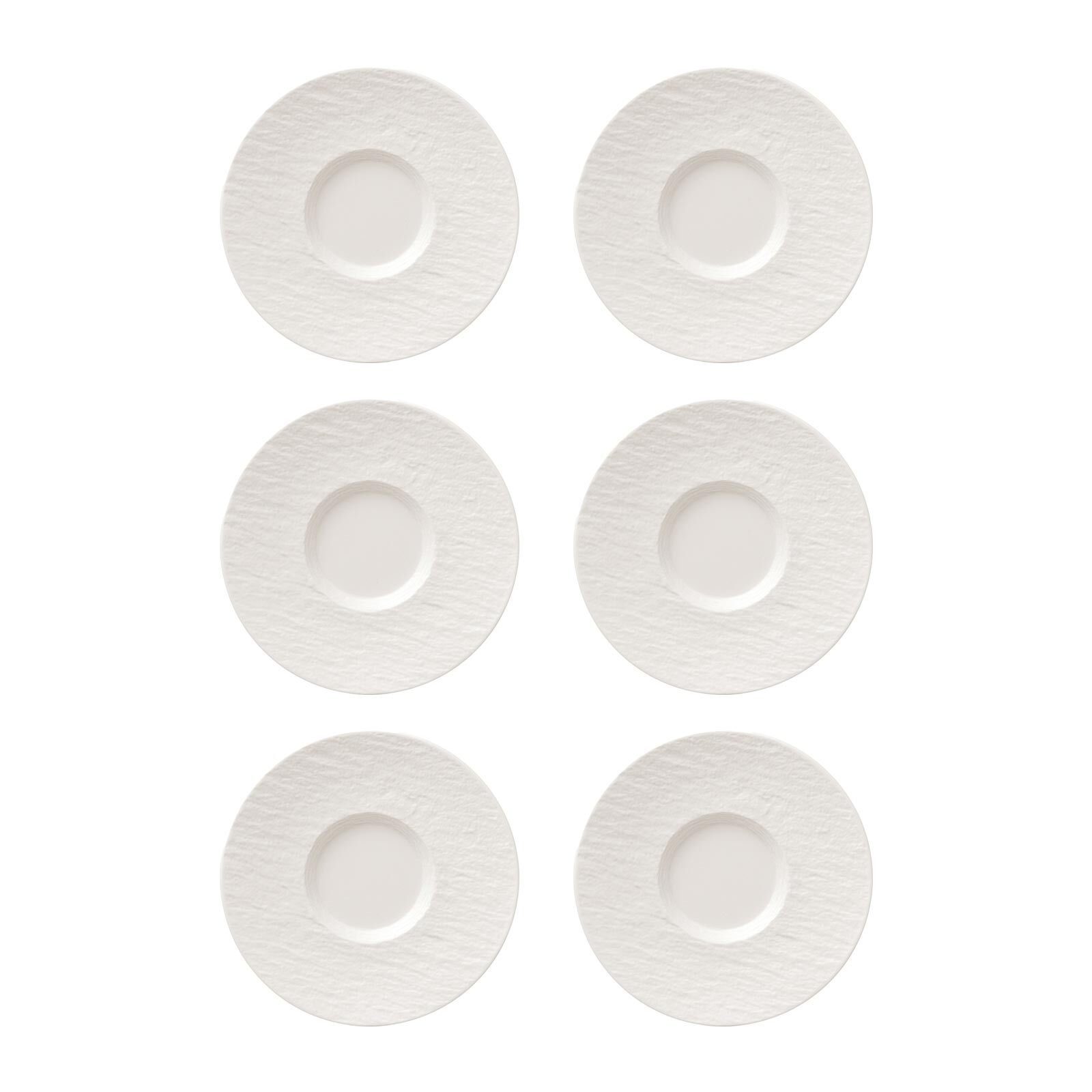 Villeroy & Boch Untertasse Manufacture Rock Kaffeeuntertasse Ø 15,4 cm, (6 St)
