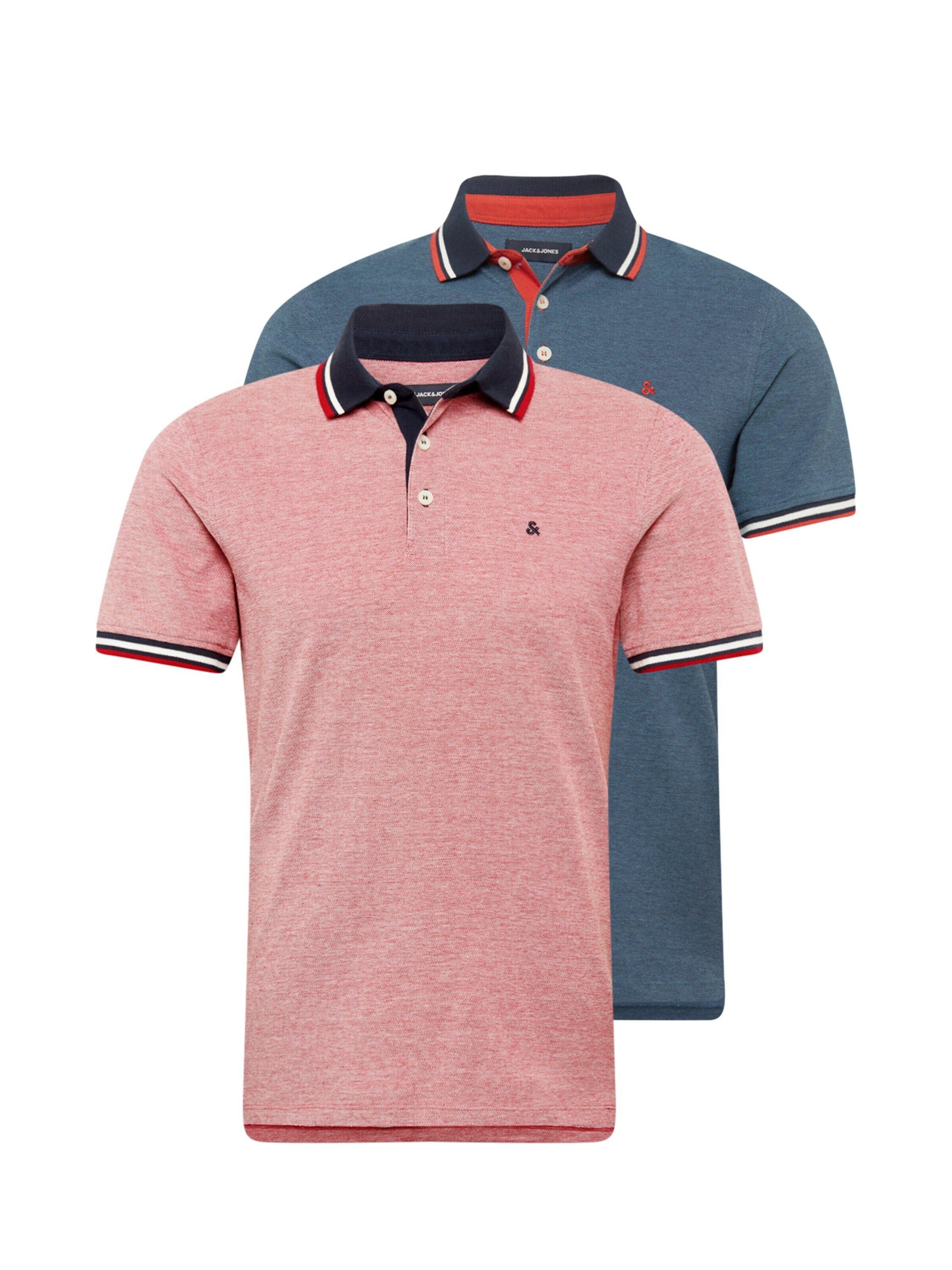 Jack & Jones Herren Poloshirt JJEPAULOS - 2er Pack - Slim Fit günstig online kaufen