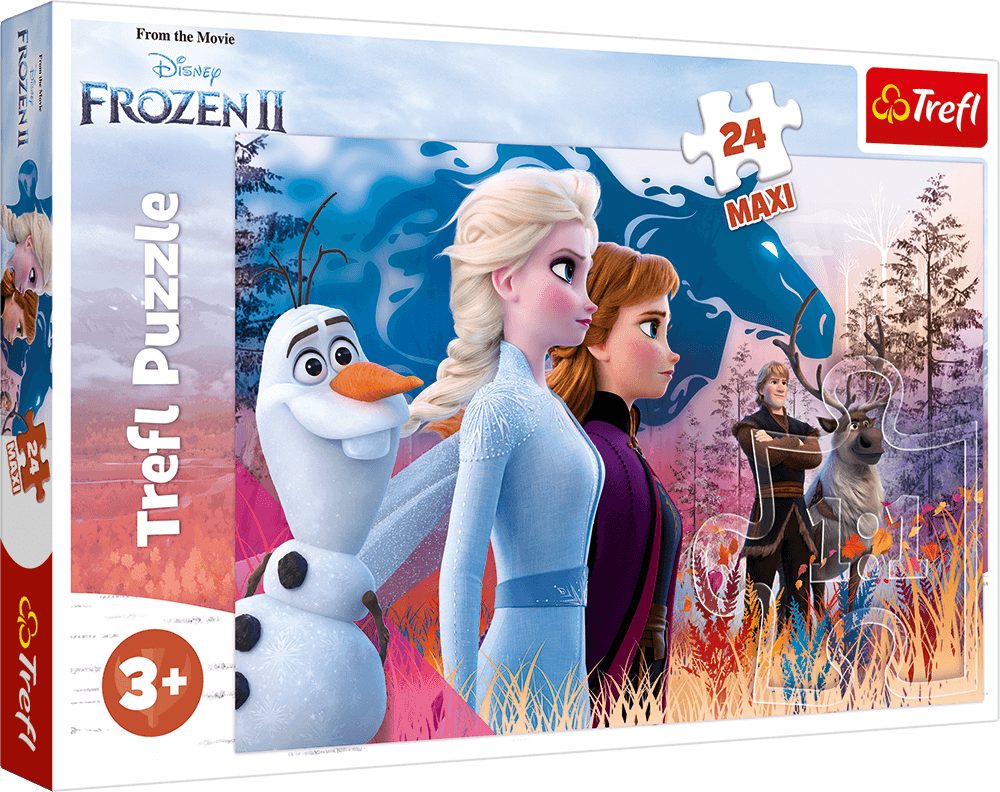 Puzzle 24 Puzzleteile Teile Disney Frozen Maxi, Magische 2 Trefl Reise 24