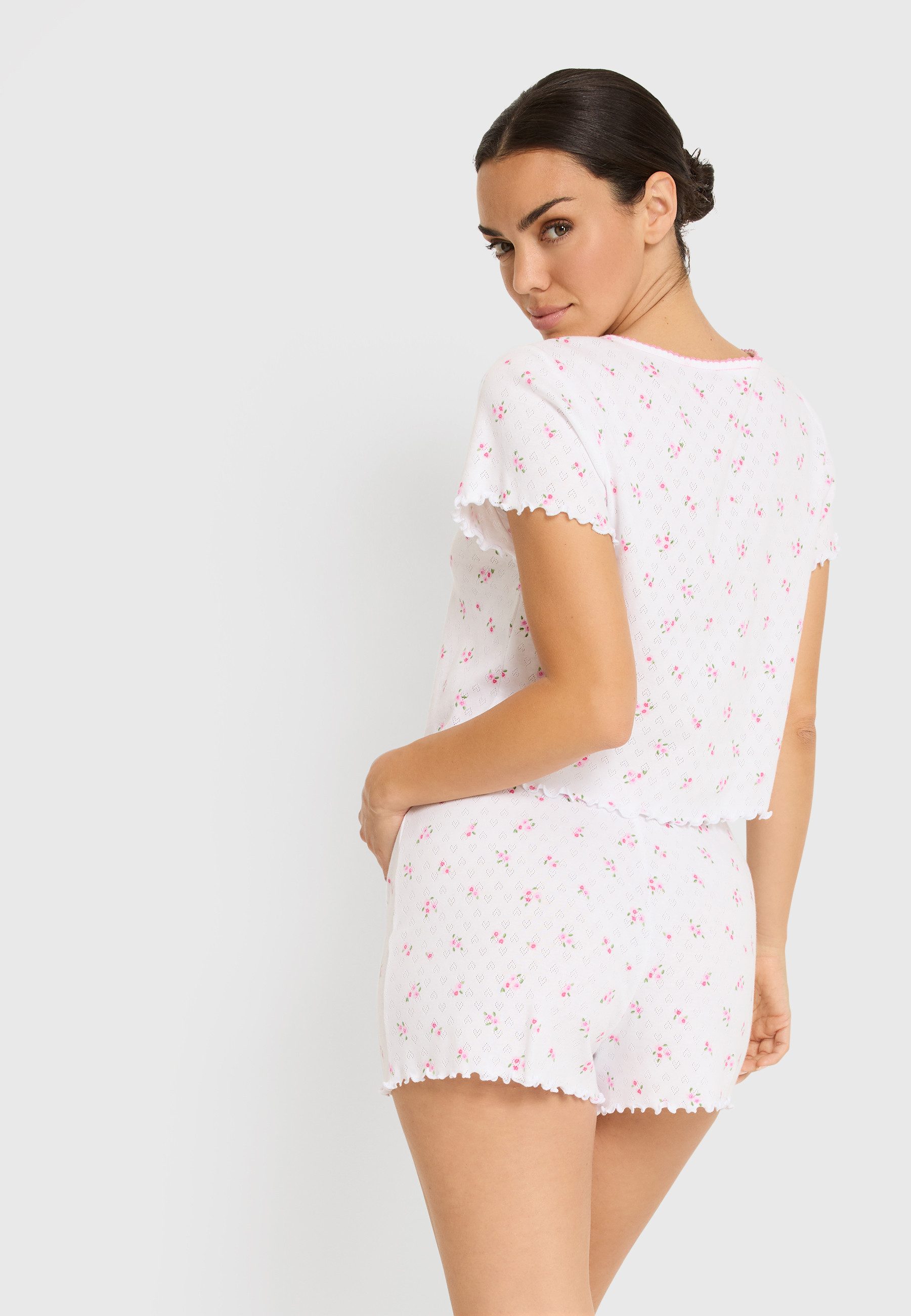 LSCN by LASCANA Shorty (2 tlg) mit Babylock Saum – Bild 5 von 5