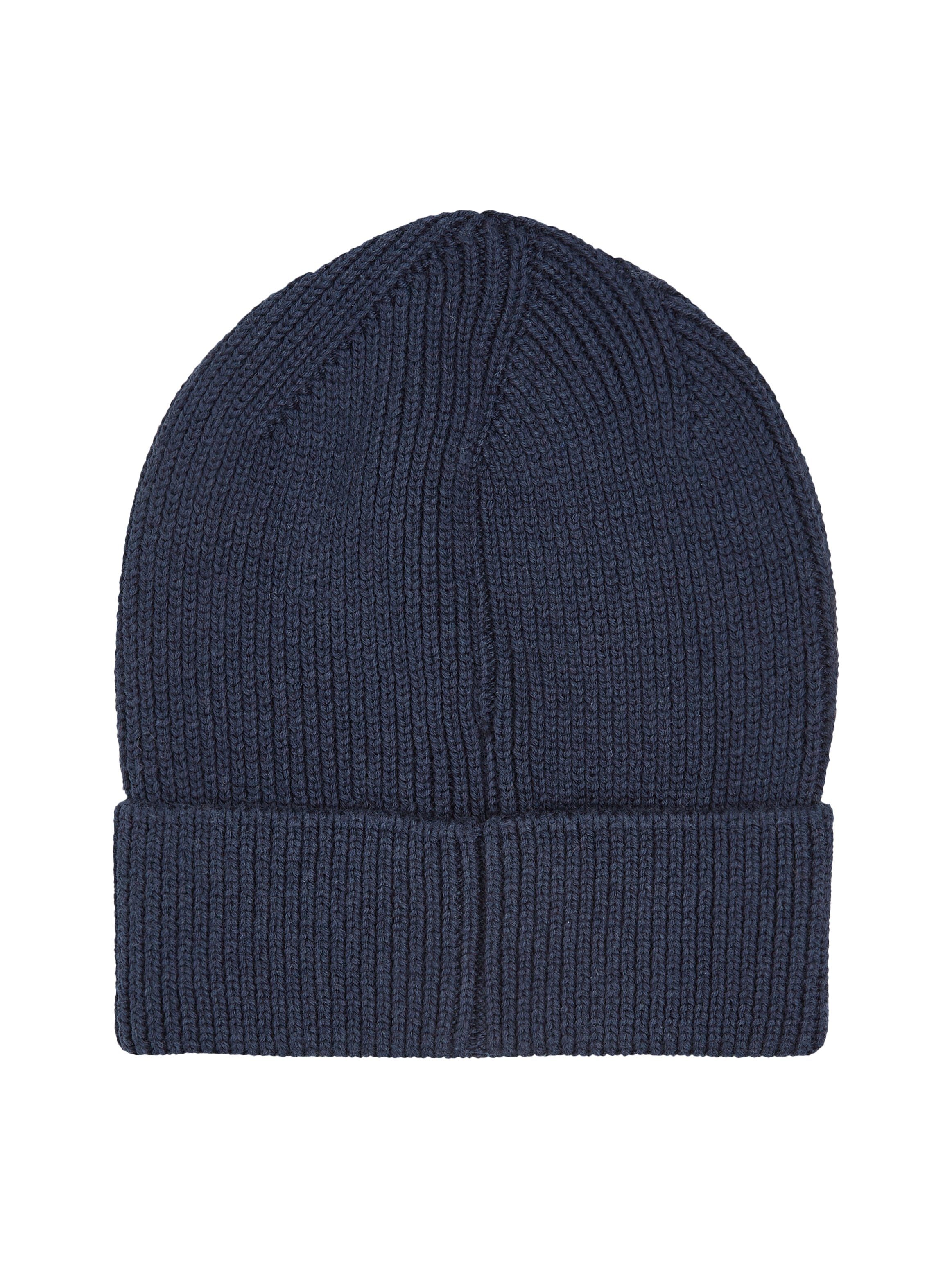 Tommy Twilight Navy Strickmütze TJW FLAG BEANIE Jeans