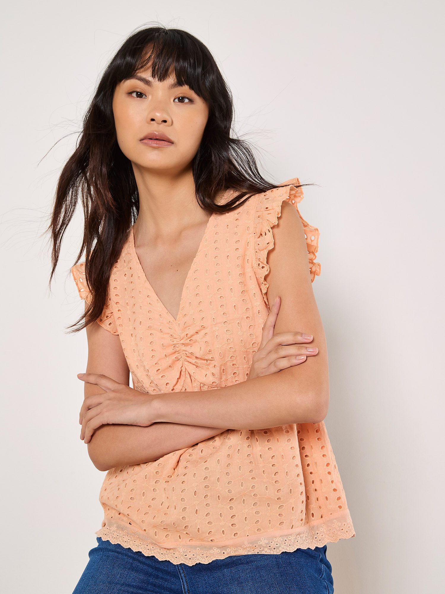 Blusentop Broderie Top