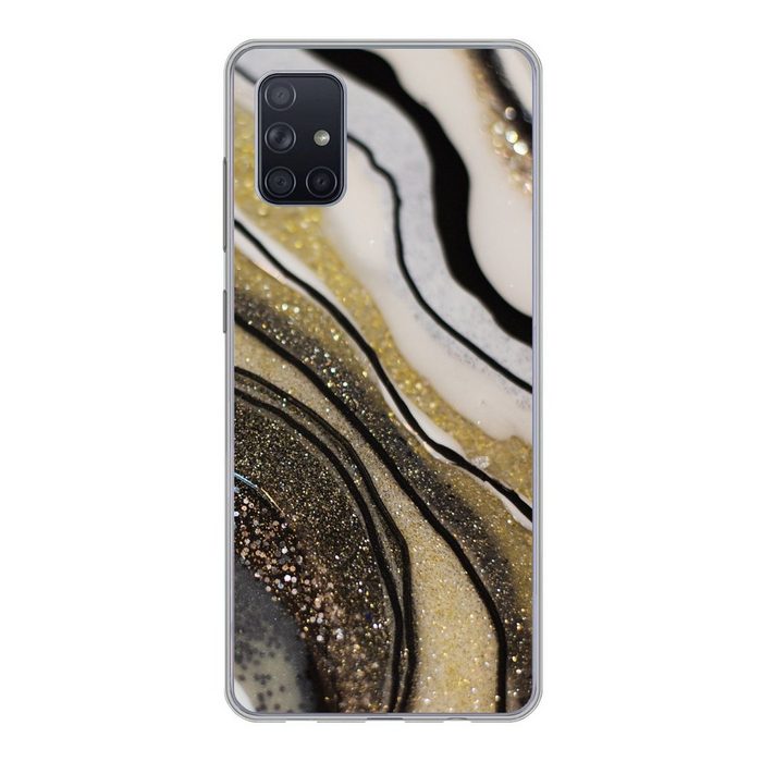 MuchoWow Handyhülle Edelstein - Abstrakt - Marmor - Natur Phone Case Handyhülle Samsung Galaxy A71 Silikon Schutzhülle