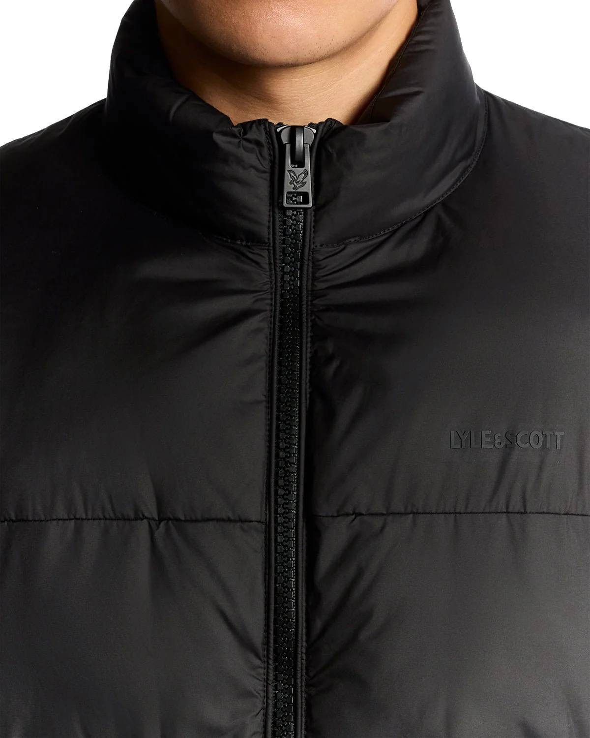 Lyle & Scott Steppjacke Jacke Lyle&Scott Funnel Neck Hybrid Zip