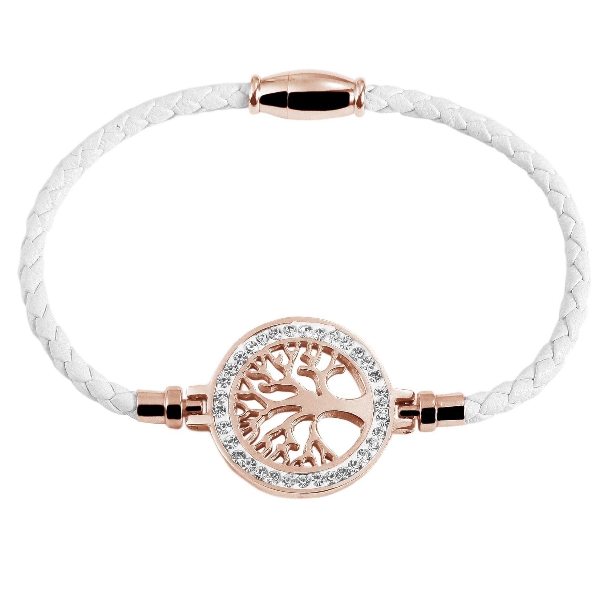 Adelia´s Edelstahlarmband Damen Armband Lebensbaum aus Edelstahl 18 cm günstig online kaufen