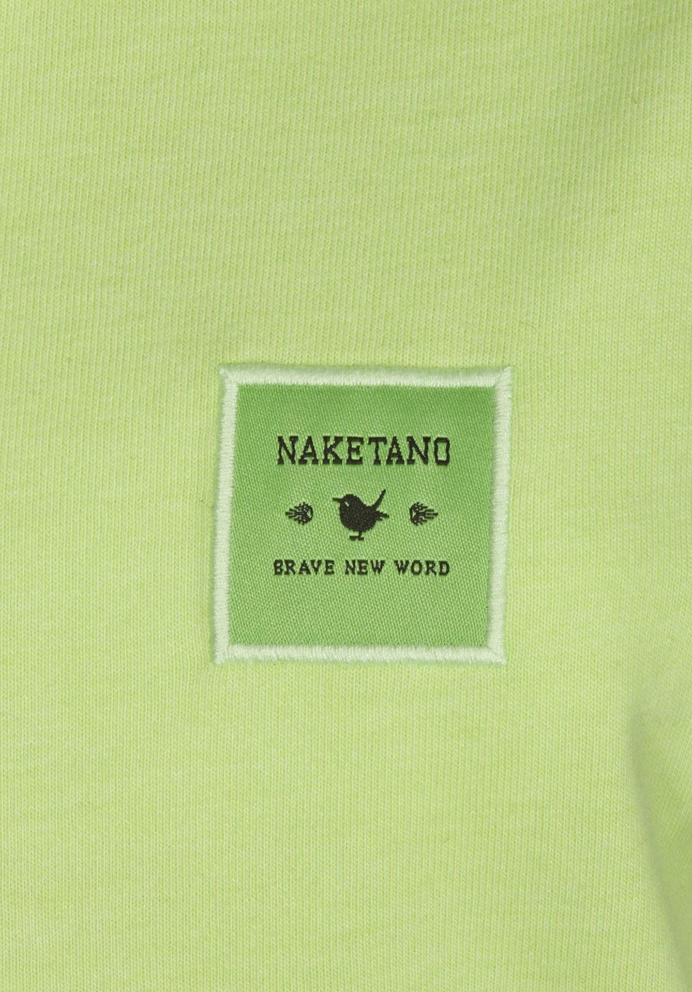 naketano T-Shirt Baumwolle Rundhals Kurzarm Streetwear Basic Sommershirt Damen (1-tlg) weich, bequem, casual, vegan, unifarben, gerader Schnitt, Alltag