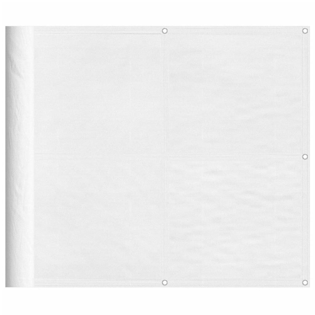 vidaXL Balkonsichtschutz Balkon-Sichtschutz Weiß 90x1000 cm günstig online kaufen