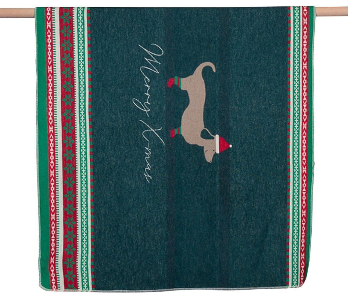 DAVID FUSSENEGGER Tierdecke Hundedecke 'Merry X-mas' günstig online kaufen