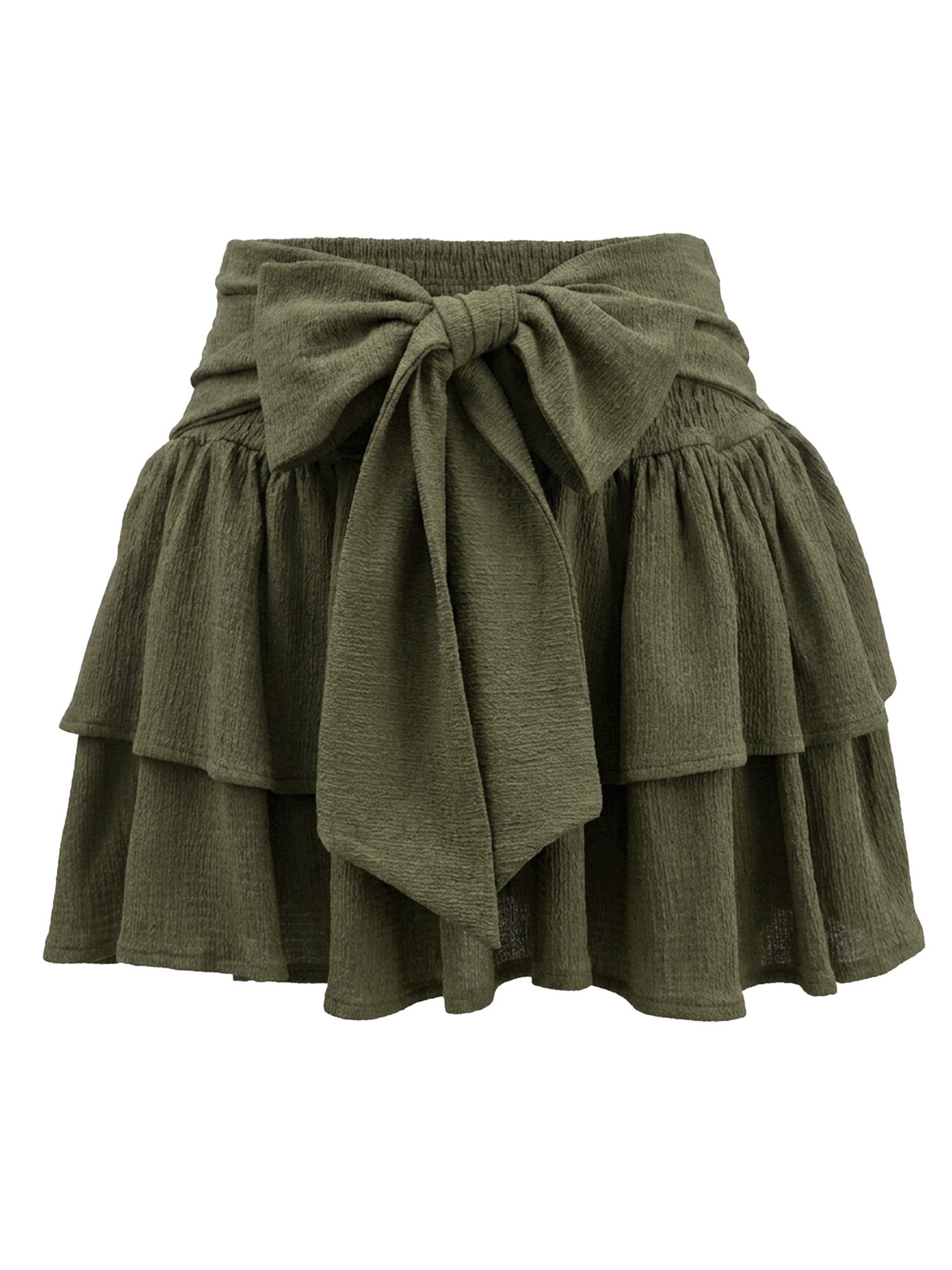 Imily Bela Skort Damen Doppellagiger Tortenrock (Packung, 1-tlg., 1per-Pack) in Unifarbe
