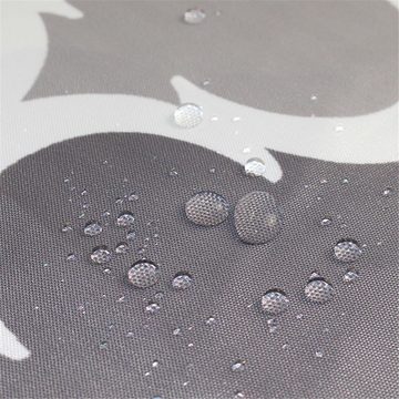 Fanci Home Duschvorhang Bunt Textil Polyester Anti-Schimmel wasserdicht (Schimmelresistent Wasserabweisend), Anti-Bakteriell Waschbar inklusive Ringe Duschvorhanghaken