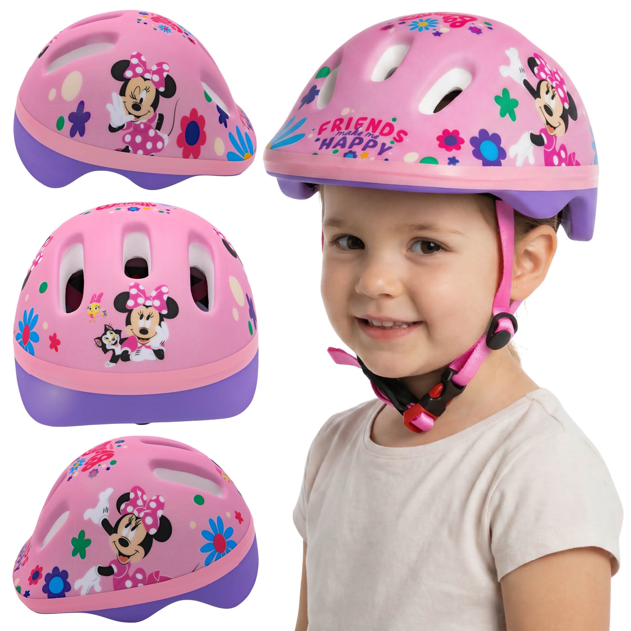 Kinderfahrradhelm DISNEY Minnie Mouse Kinder Fahrradhelm, verstellbar, 44–48 cm