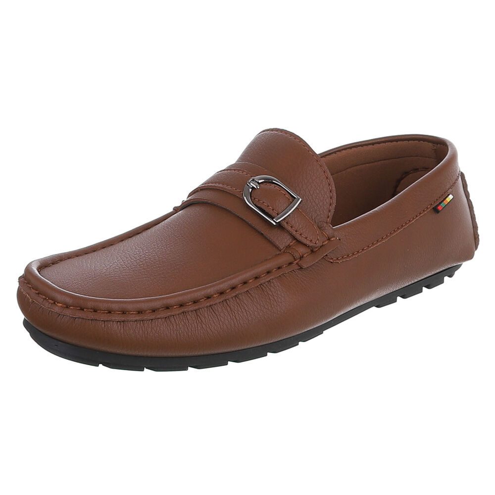 Coolwalk Herren Mokassin Slip-On mit profilierter Sohle Slipper (91563749) Flach Slipper in Camel