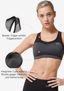 Yvette Sport-BH Mesh Ringerrücken, ohne Bügel, amtungsaktiv, H0600006