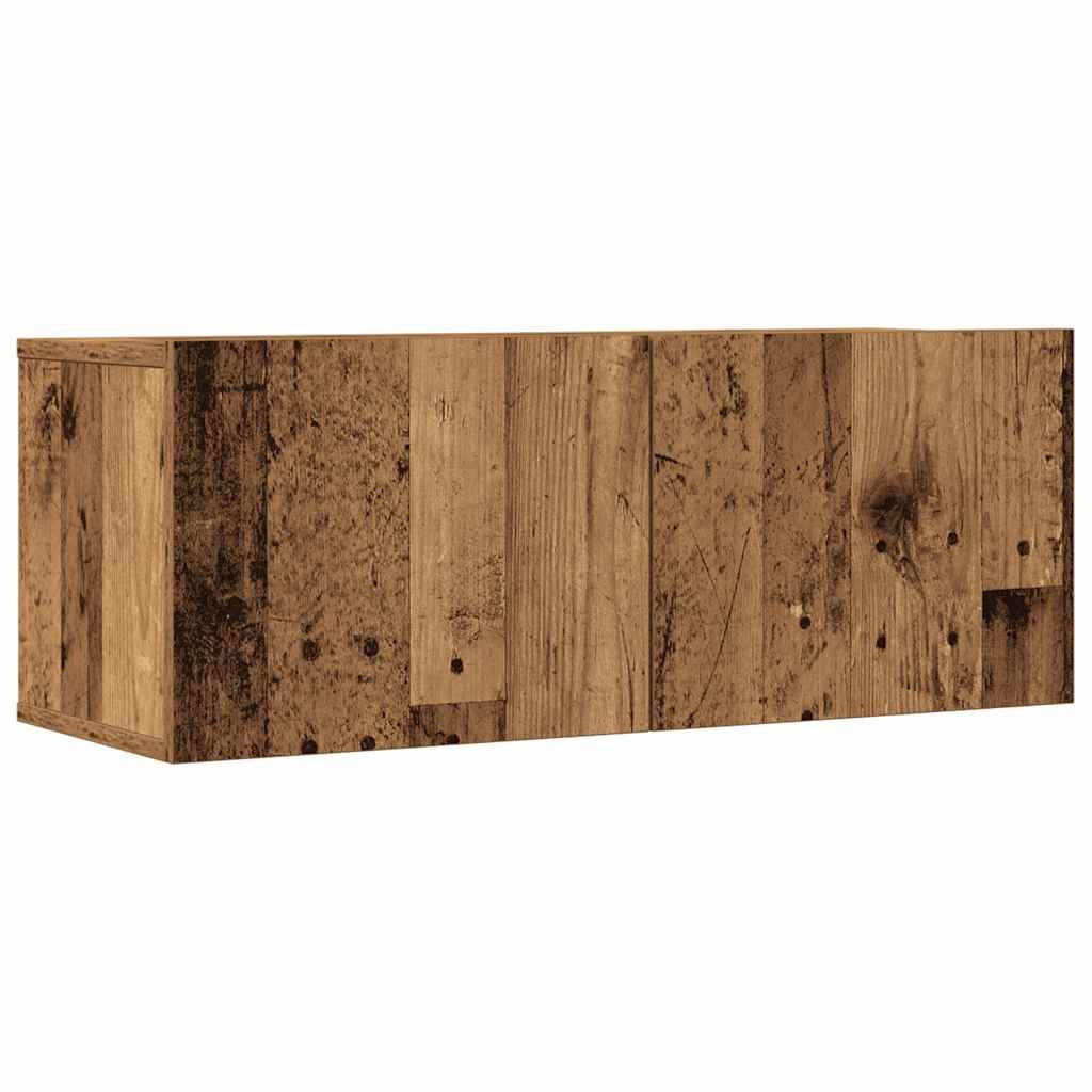 vidaXL TV-Schrank 5-tlg. TV-Schrank-Set Wandmontage Altholz-Optik Holzwerkstoff (1-St)