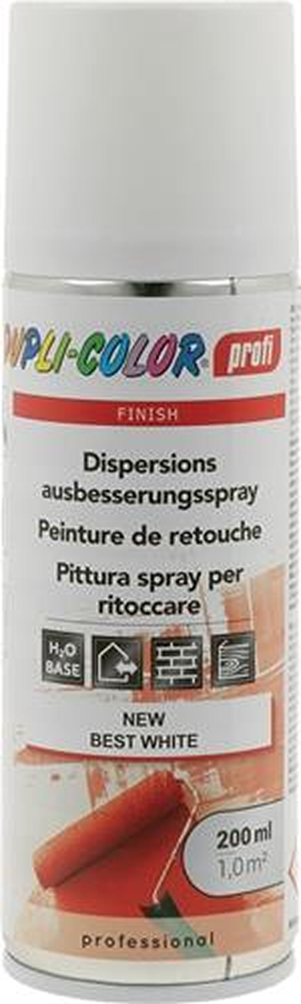 Dupli-Color Dose 6er Pack DUPLI-COLOR 503733 Dispersions-Ausbesserung weiß ma 200ml Sp