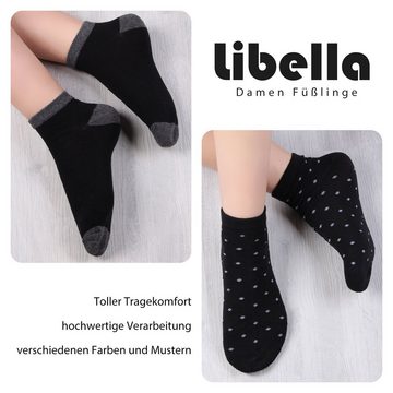 Libella Sneakersocken 92279-92276 (12er-Pack) 12 Paar Damen Sneaker Socken mit verschiendenen Motiven