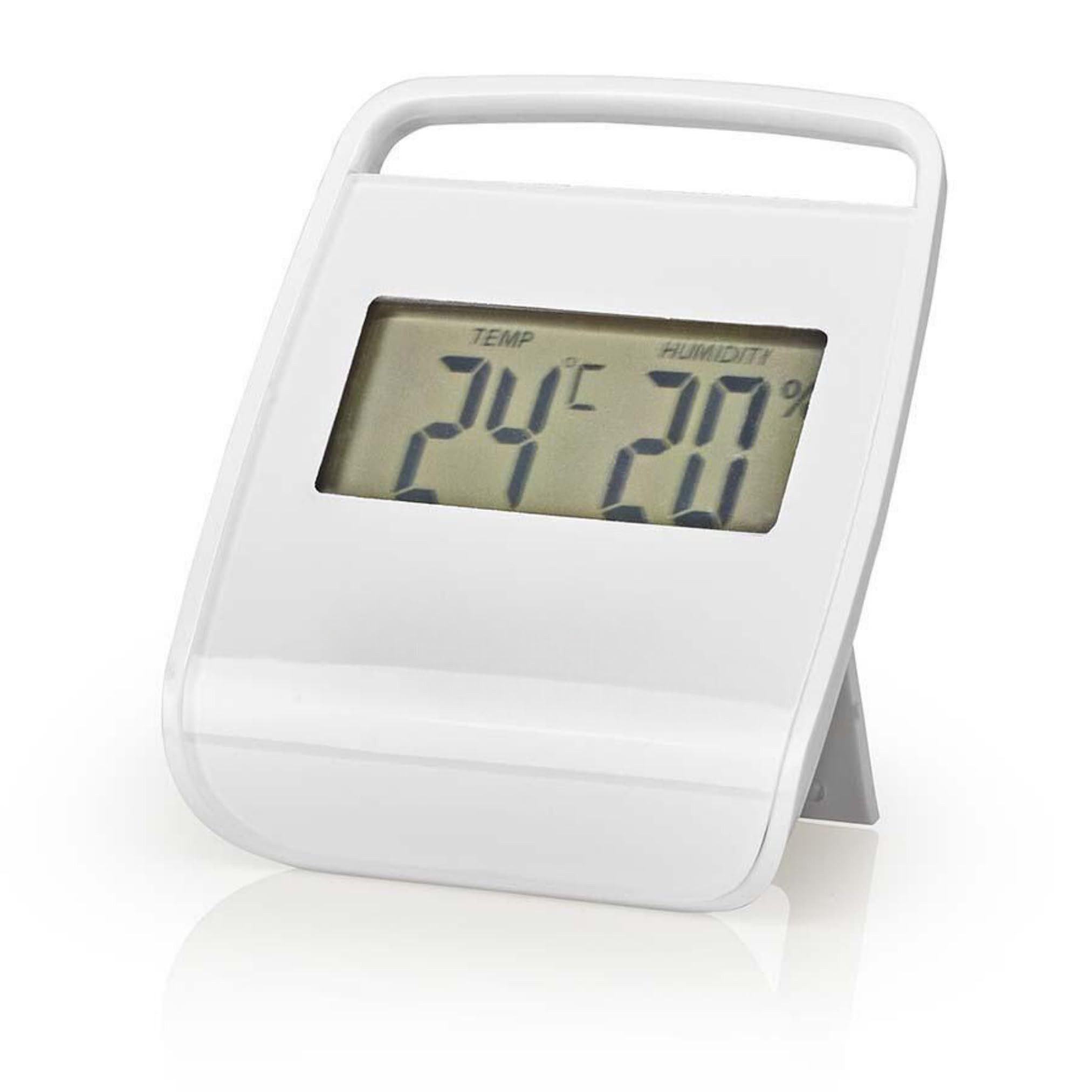 TronicXL Fensterthermometer Thermometer Hygrometer Digital für Küche Bad Gewächshaus Innen Garage, 1-tlg.
