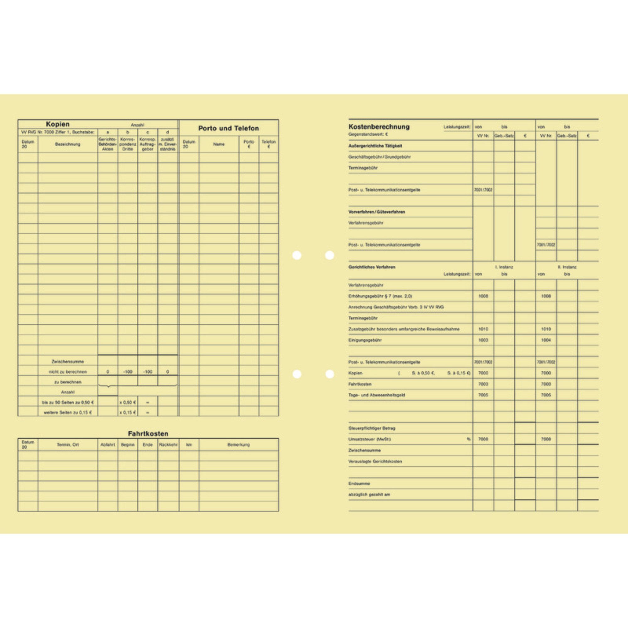 SoldanPlus Formularblock Handakte 7000 FBZD chamois 100 Stück