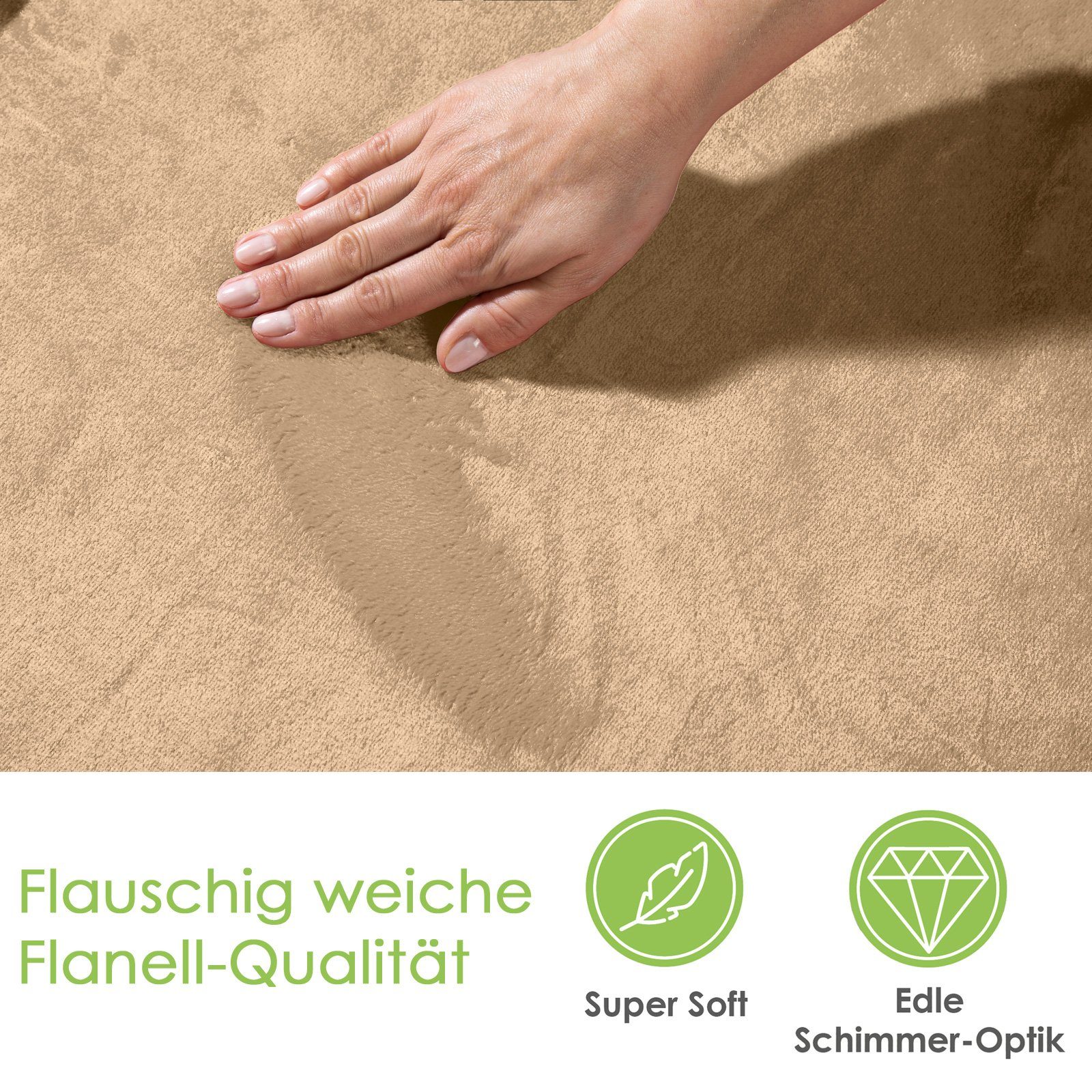 Wohndecke Premium Super Soft Flanell Kuscheldecke günstig online kaufen