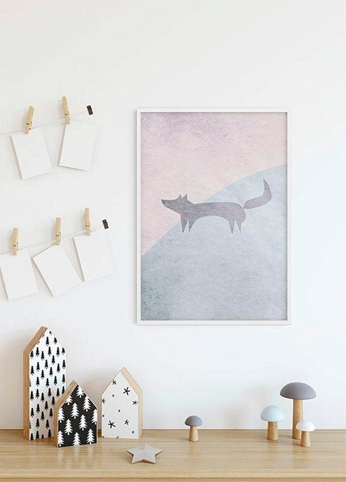 Komar Poster Wild and Free Schlafzimmer, Fox, Wohnzimmer Kinderzimmer, Tiere St), (1