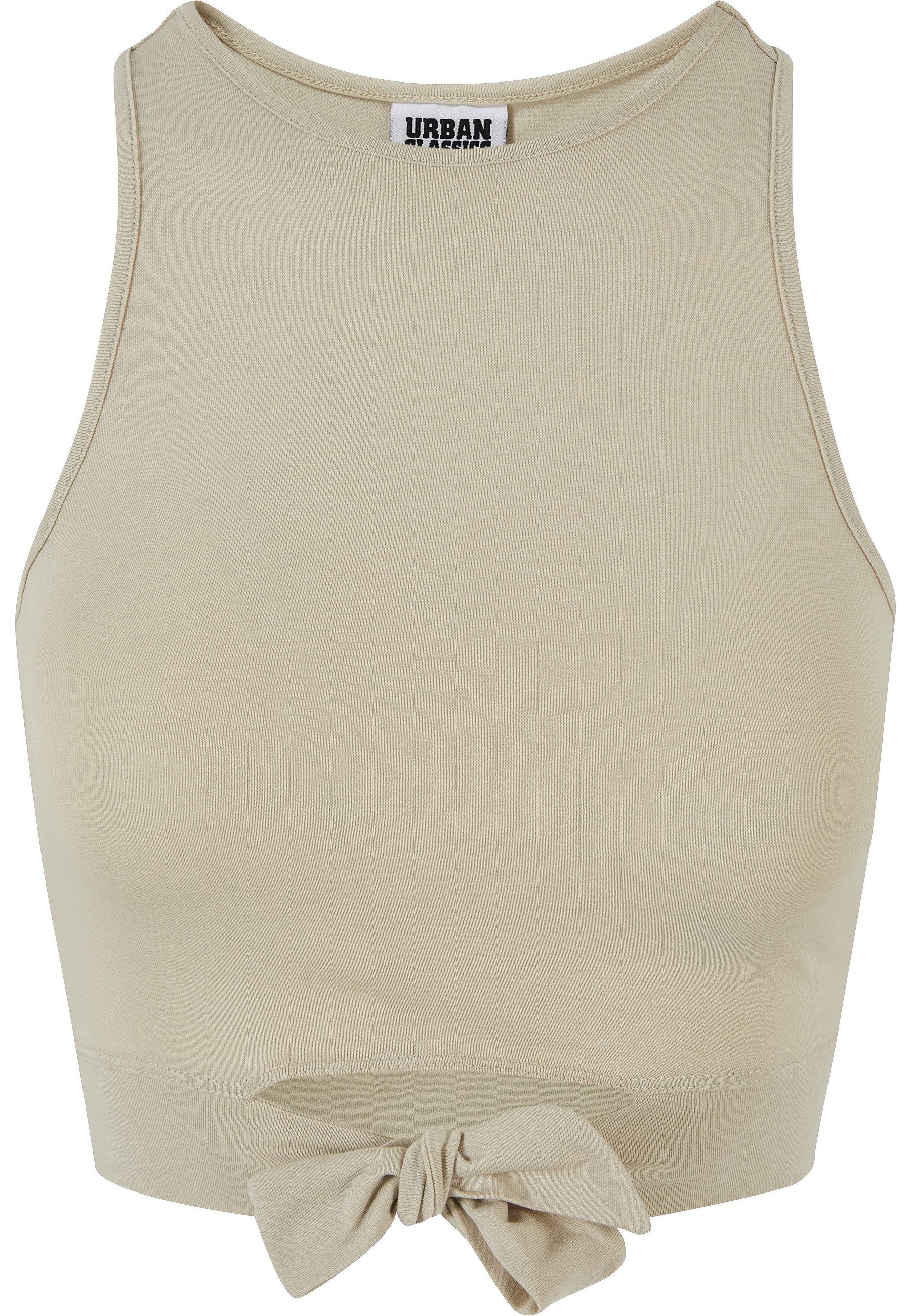 URBAN CLASSICS Muskelshirt Urban Classics Damen Ladies Cropped Knot Top (1-tlg)