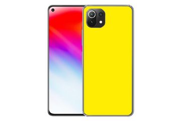 MuchoWow Handyhülle Gelb - Zitrone - Neon - Farben, Phone Case, Handyhülle Xiaomi Mi 11 Lite, Silikon, Schutzhülle