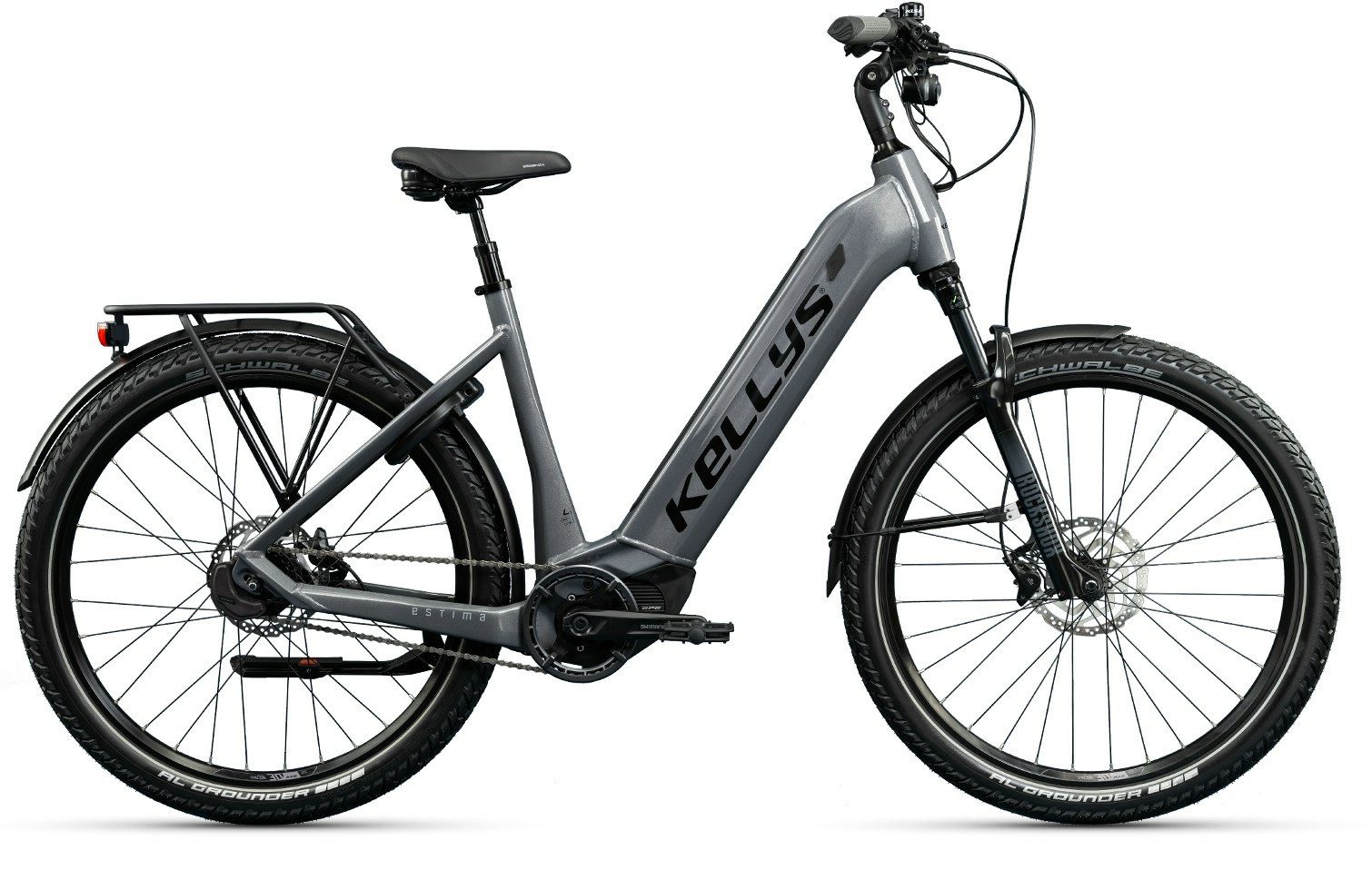 Kellys E-Bike Touren Bike Estima 80 SH Anthracite 27,5" 820 Wh Wave, 5 Gang Shimano Shimano Nexus 5-Gang Schaltwerk