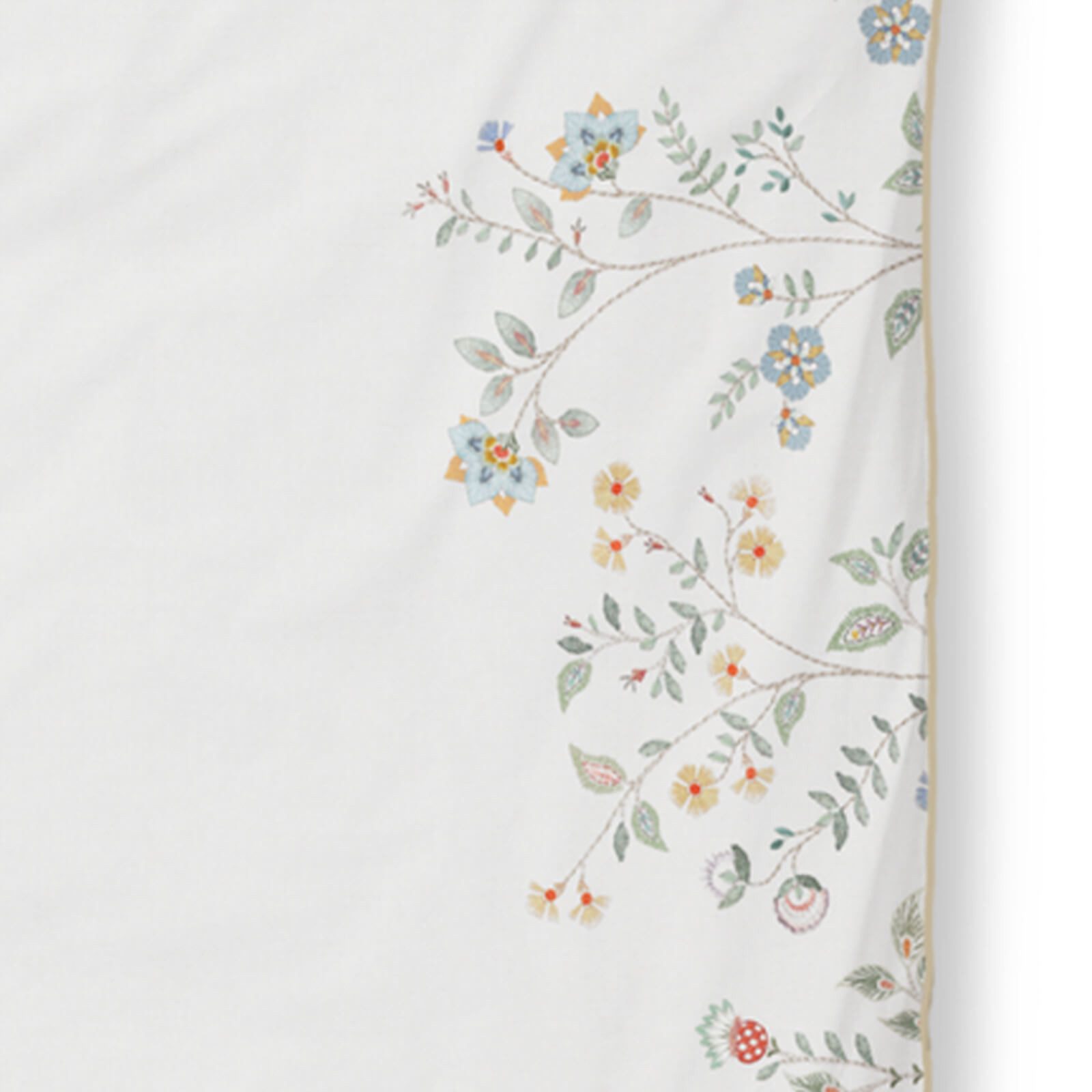 PiP Studio Bettwäsche Campo de Flores, Perkal, 2 teilig, Blüten, florale Elemente, am Rand