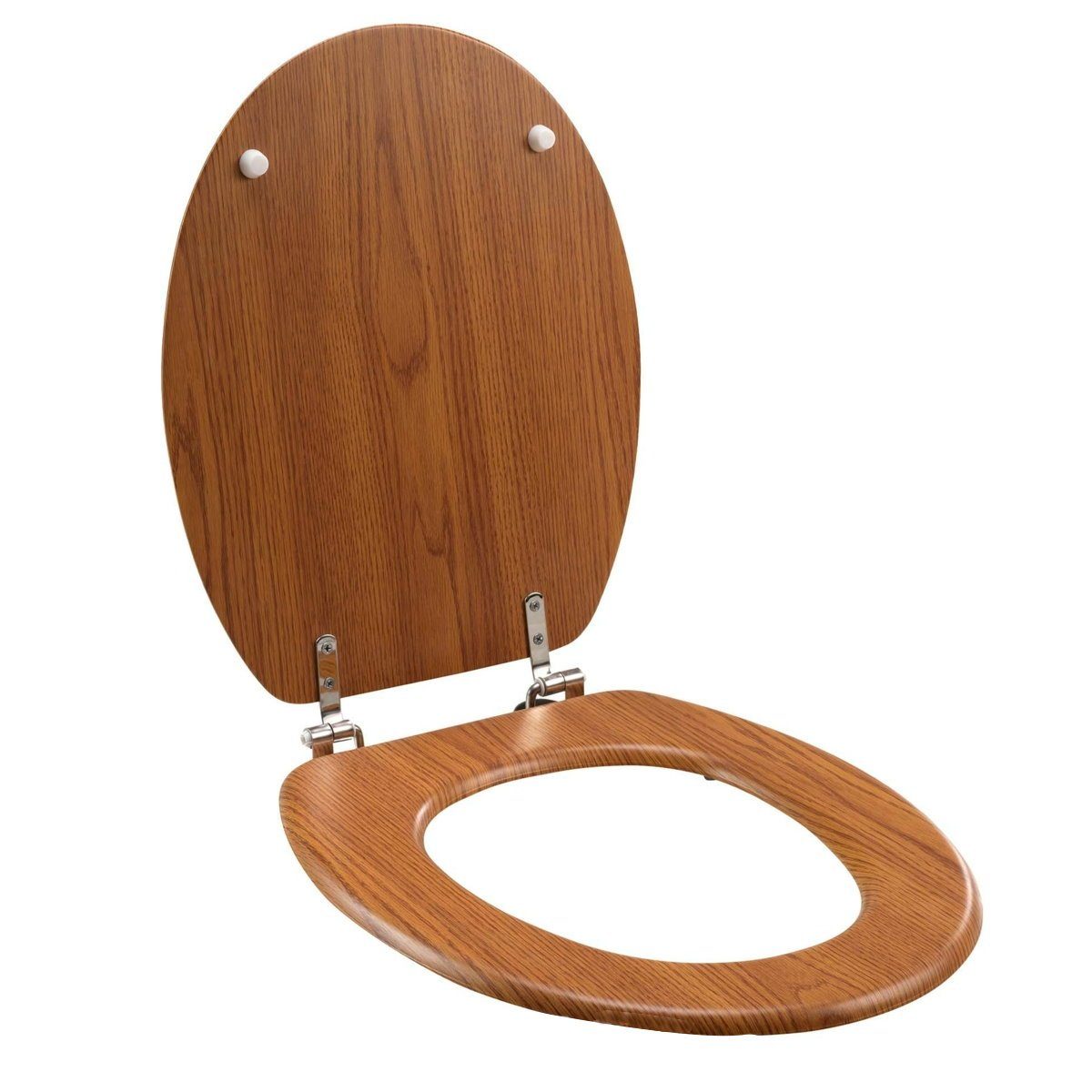 dynamic24 WC-Sitz, Toilettendeckel matt mit Metallscharnieren günstig online kaufen