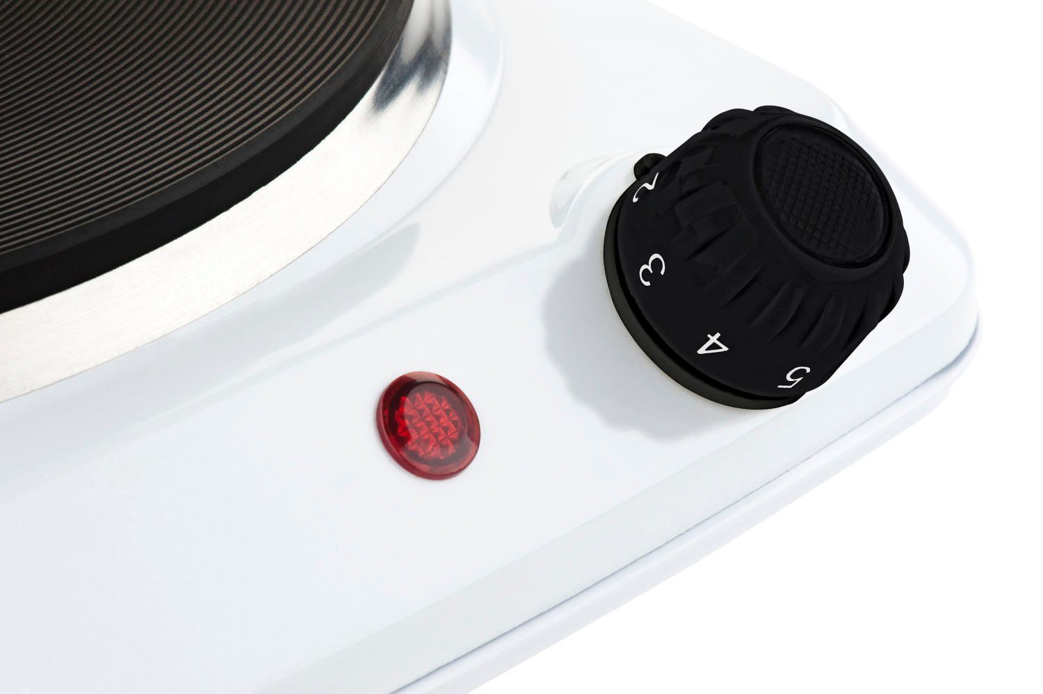 Hyundai Einzelkochplatte EP110W, 1500W, Durchmesser 18,5cm, leicht abwaschbar, Thermosicherung