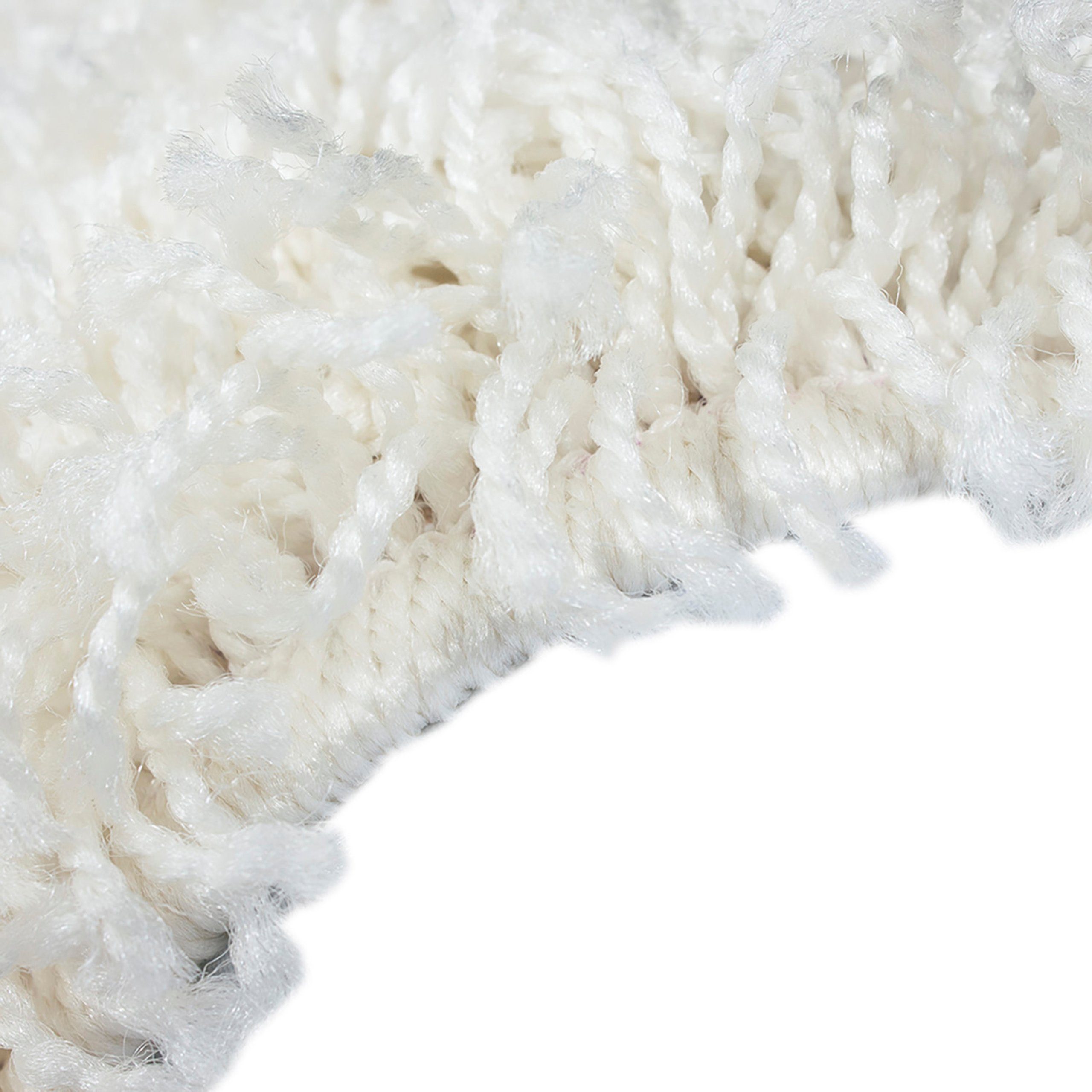 Carpetia Teppich Flauschiger Teppich kuschelig warm in creme, Rund, Höhe: 3 günstig online kaufen