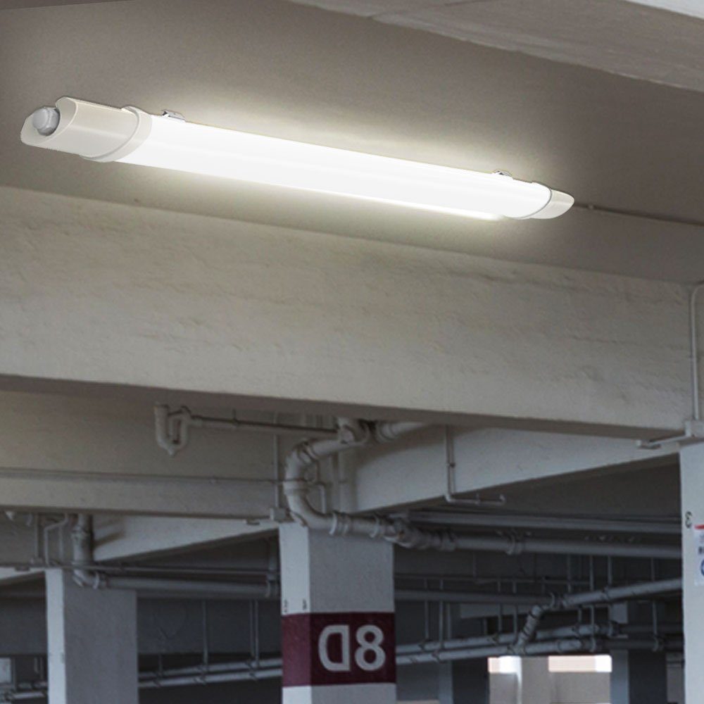 verbaut, Lager Decken etc-shop LED Beleuchtung Wannen Garagen Set 6er Lampe LED-Leuchtmittel Deckenleuchte, Hallen fest