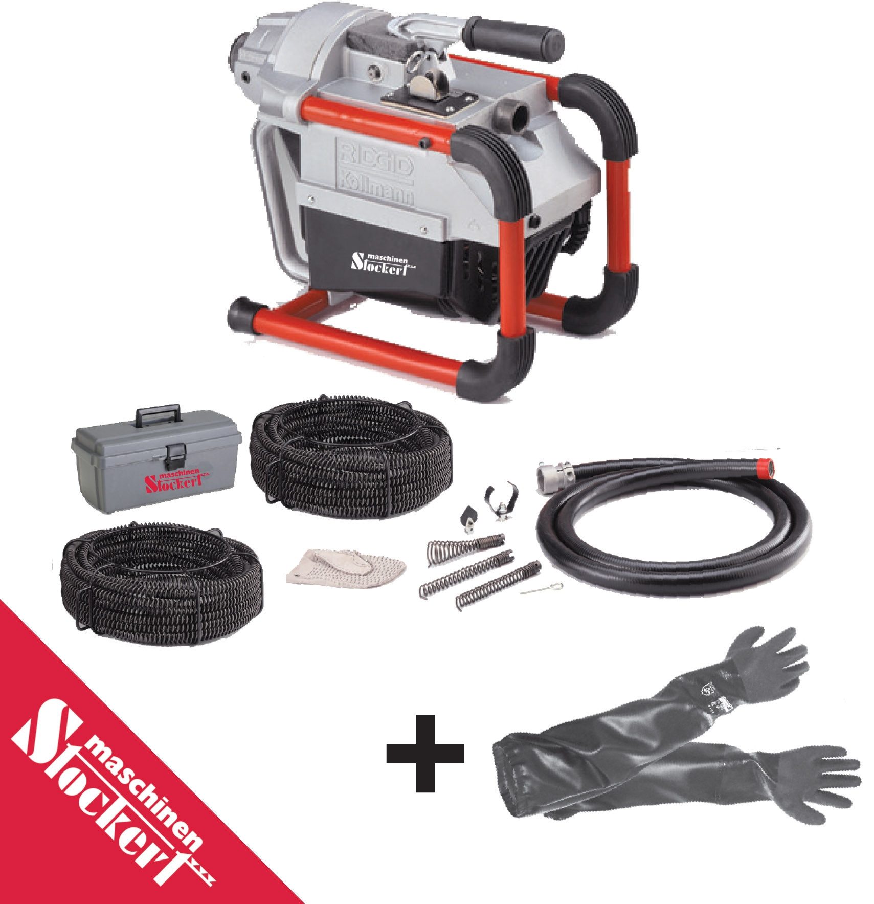Ridgid Rohrreinigungsmaschine K60SP Rohrreinigungsmaschine im Set mit 16+22 mm S