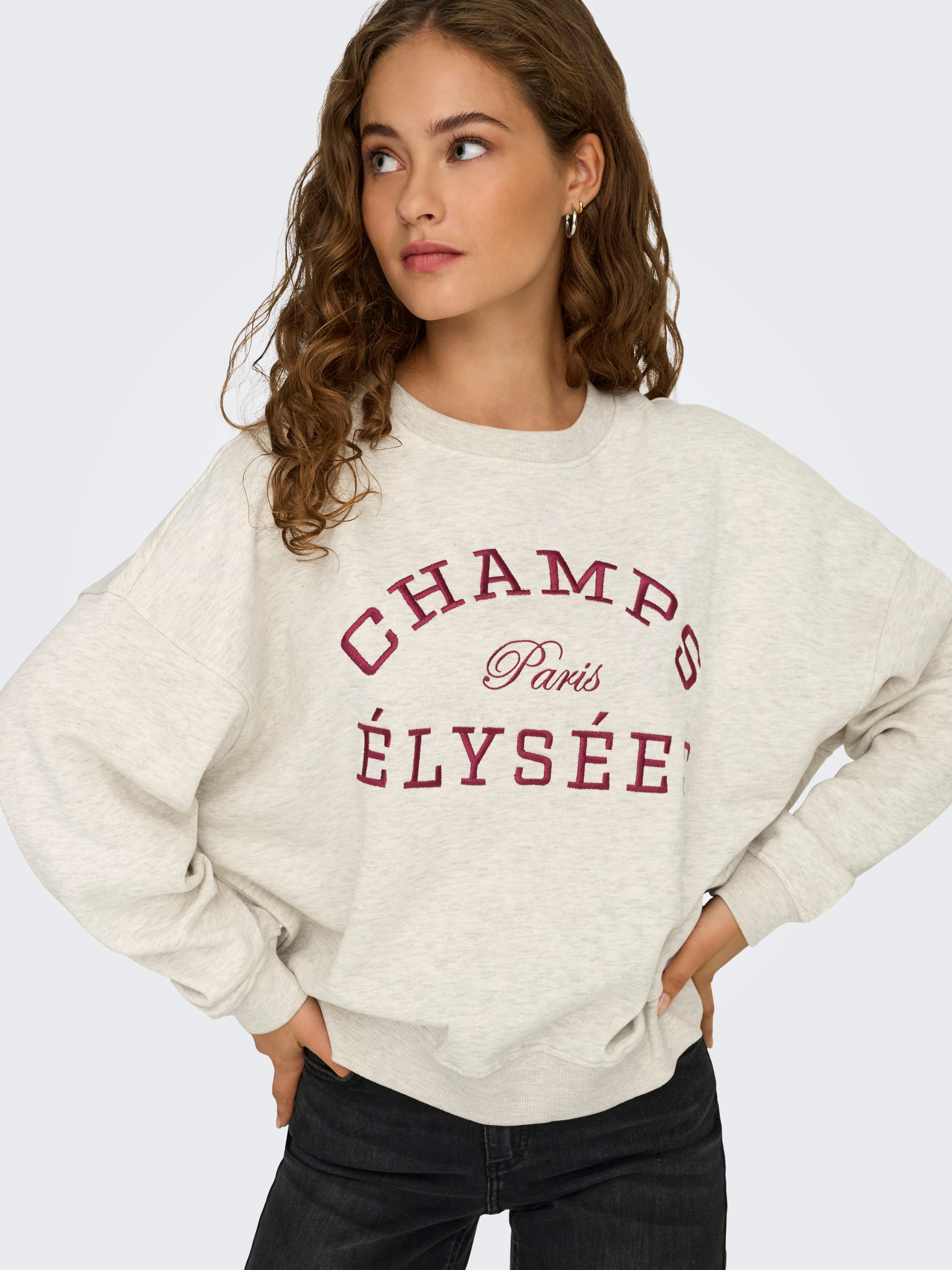 JDY Sweatshirt JDYMESA L/S O-NECK EMB günstig online kaufen