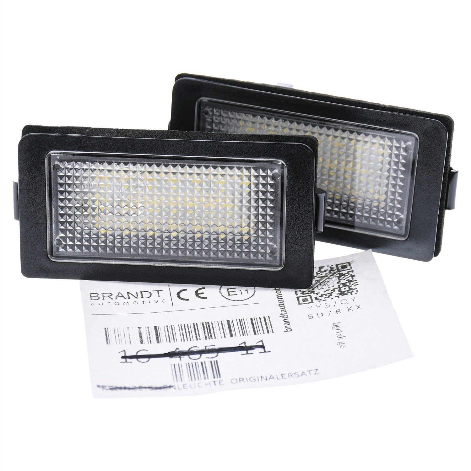 BRANDT AUTOMOTIVE KFZ-Ersatzleuchte LED Kennzeichenleuchten Auto Kennzeichenbeleuchtung, für Bmw 7er E38 Lim. (auch lang) (94-01)