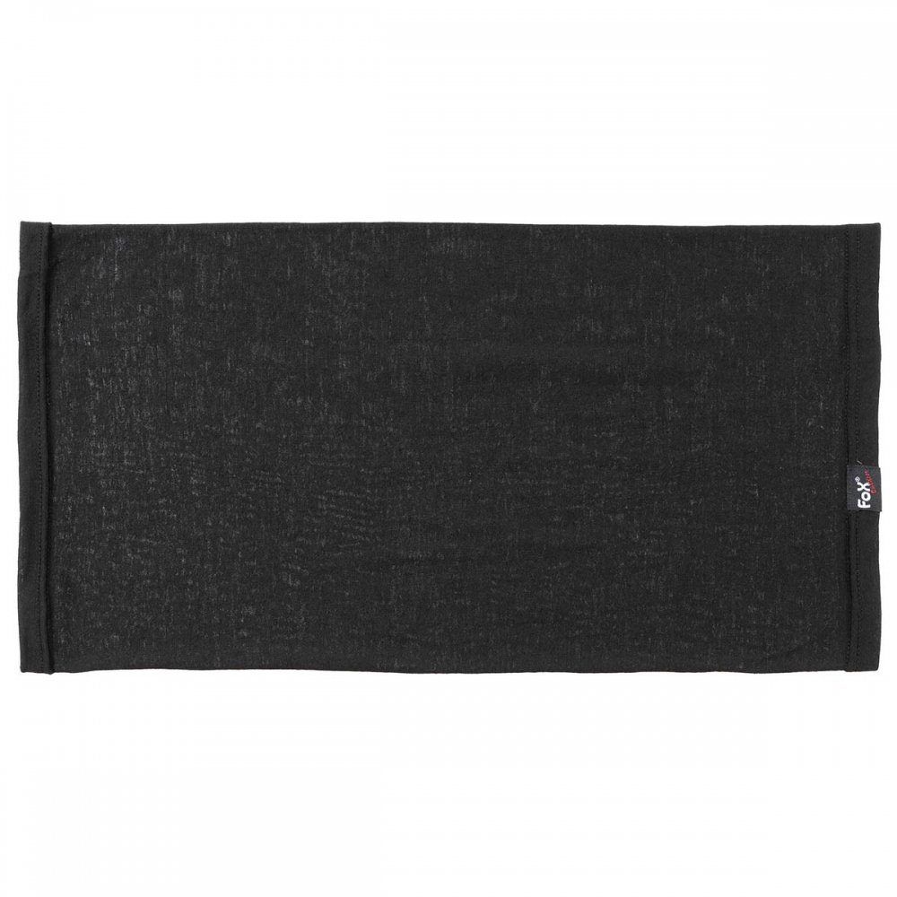 FoxOutdoor Multifunktionstuch Fox Outdoor Rundschal, Merino Lite, schwarz