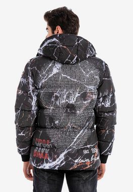 Cipo & Baxx Steppjacke mit tollem Totenkopf-Print