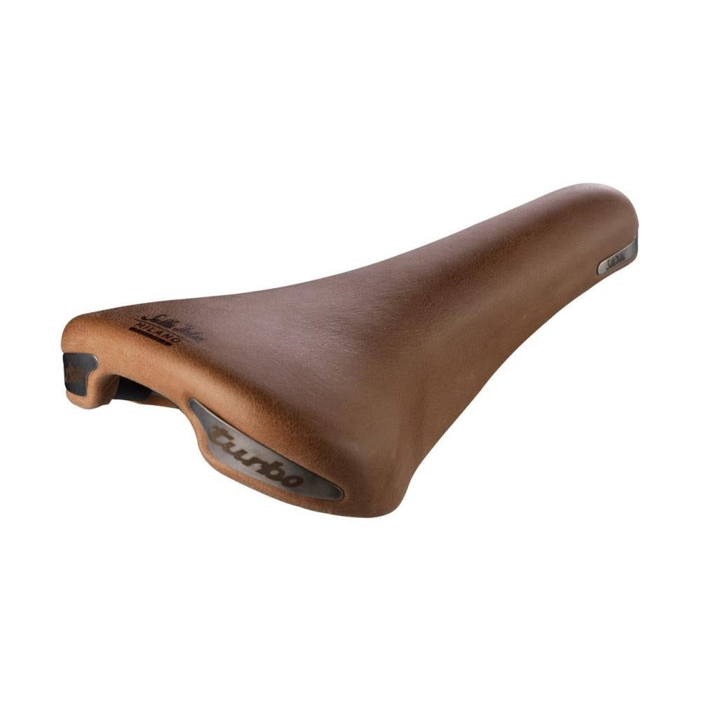 Selle Italia Fahrradsattel Selle Italia Turbo Racer Light Brown L1 Echtleder-Rennradsattel 146 ×