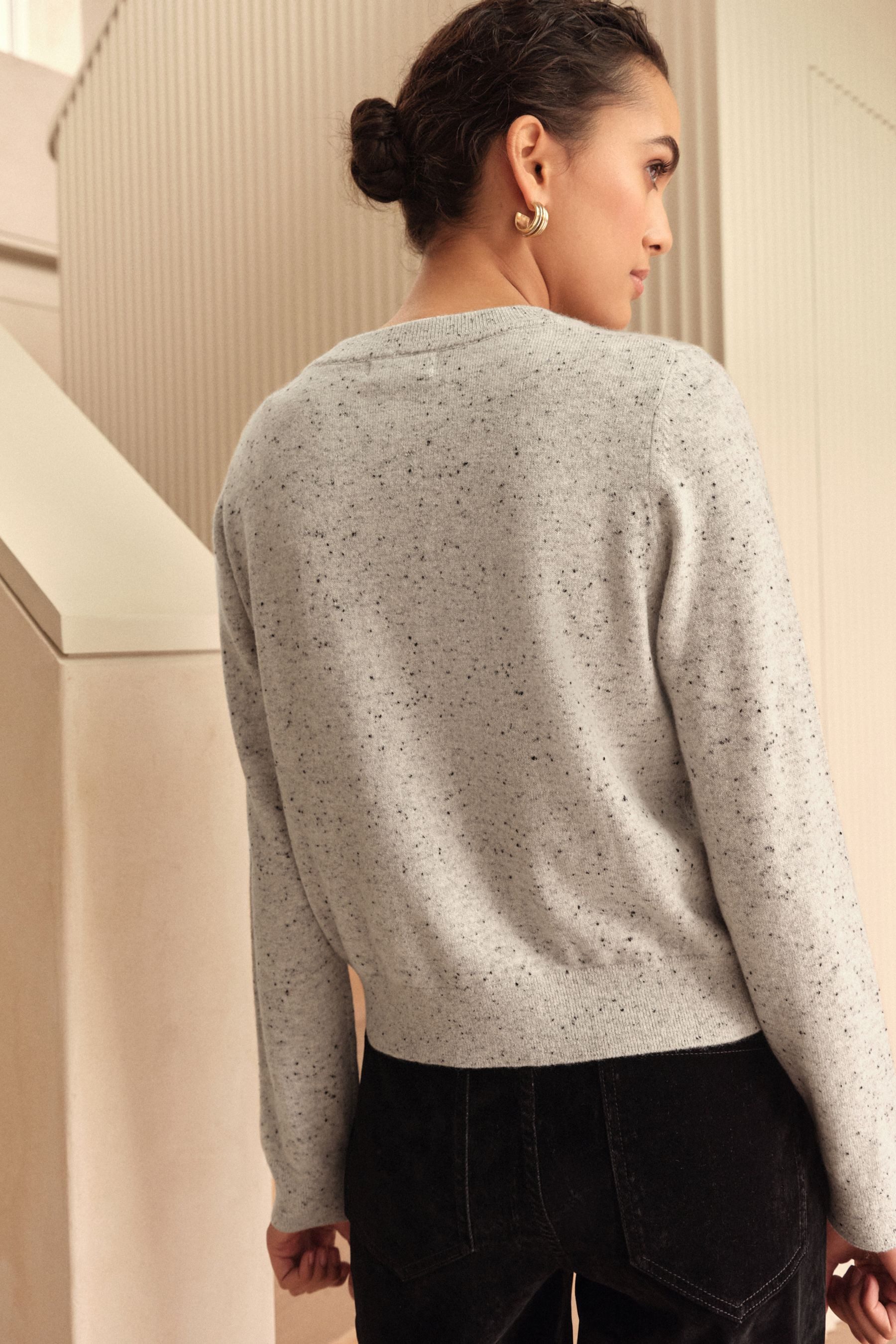 Next Strickjacke Langärmelige Strickjacke aus 100 % Kaschmir (1-tlg)