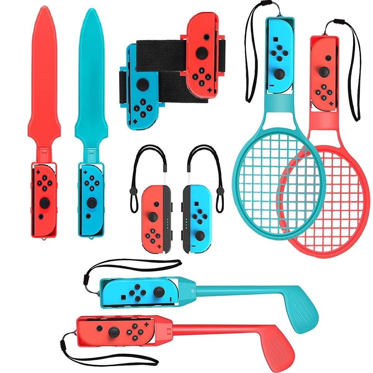 10-in-1 Switch Spiele Zubehör Sets für Kinder Nintendo Switch Sports Controller