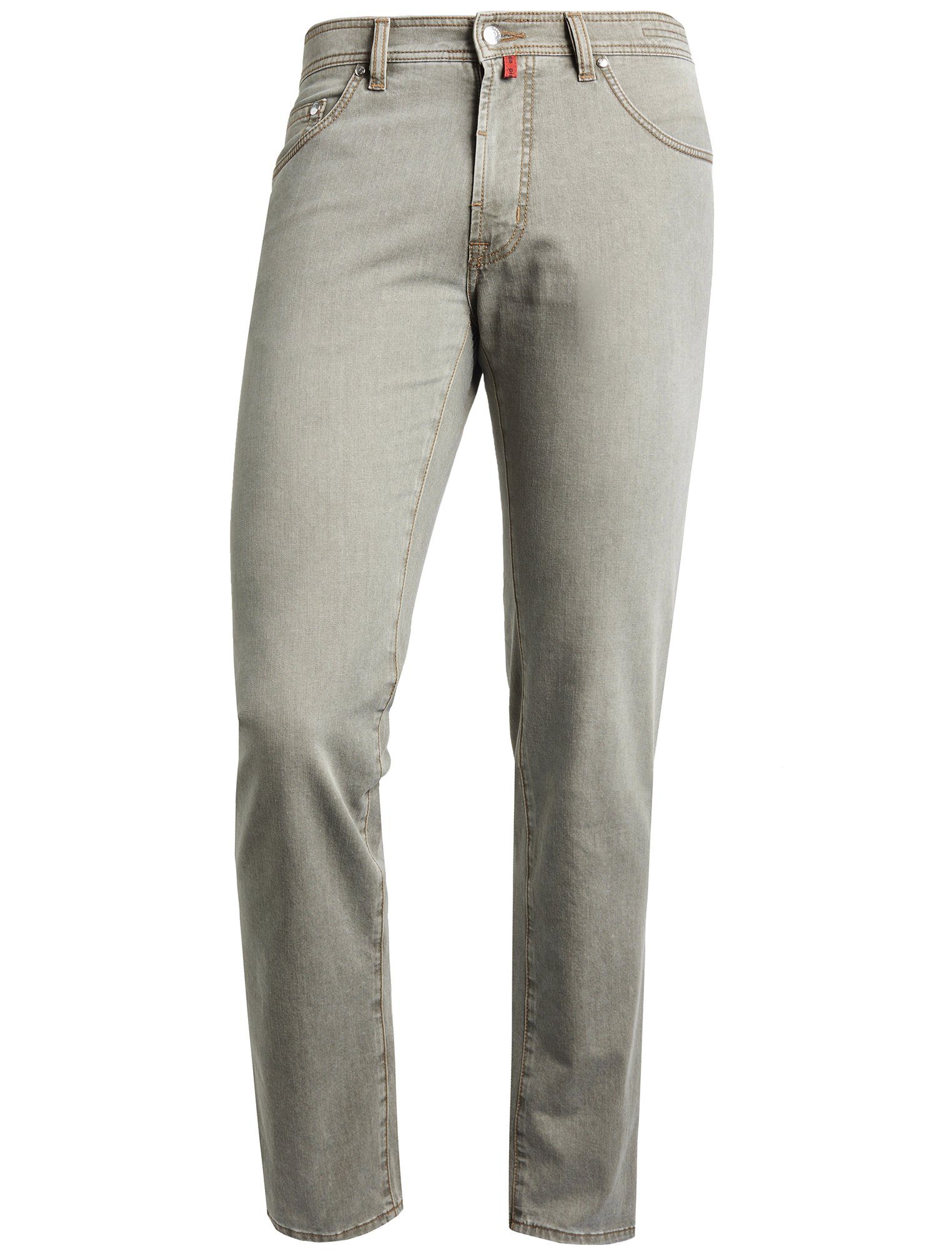 7330.95 PIERRE summer Pierre air 31961 DEAUVILLE CARDIN grey beige 5-Pocket-Jeans Cardin touch