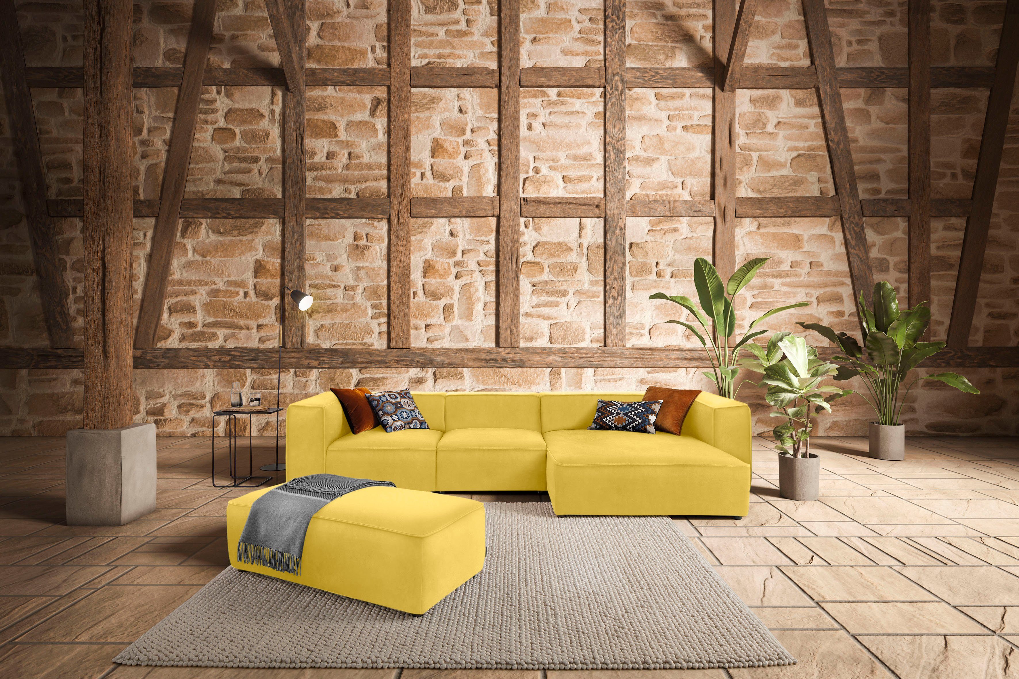 W.SCHILLIG Hocker around-the-block, mit eleganter Biese günstig online kaufen