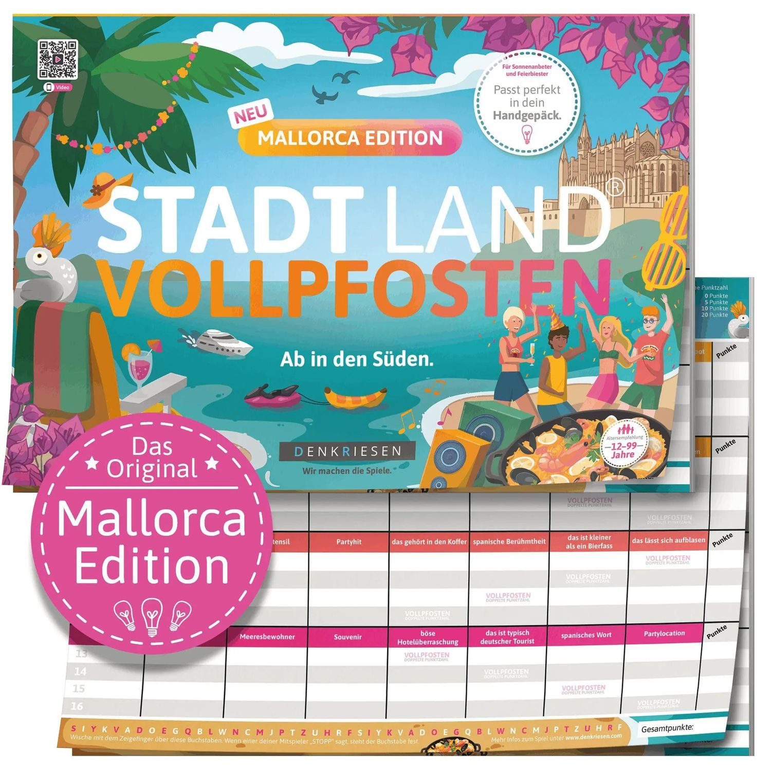 Denkriesen Spiel DENKRIESEN - STADT LAND VOLLPFOSTEN® Mallorca Edition - "Ab in den...