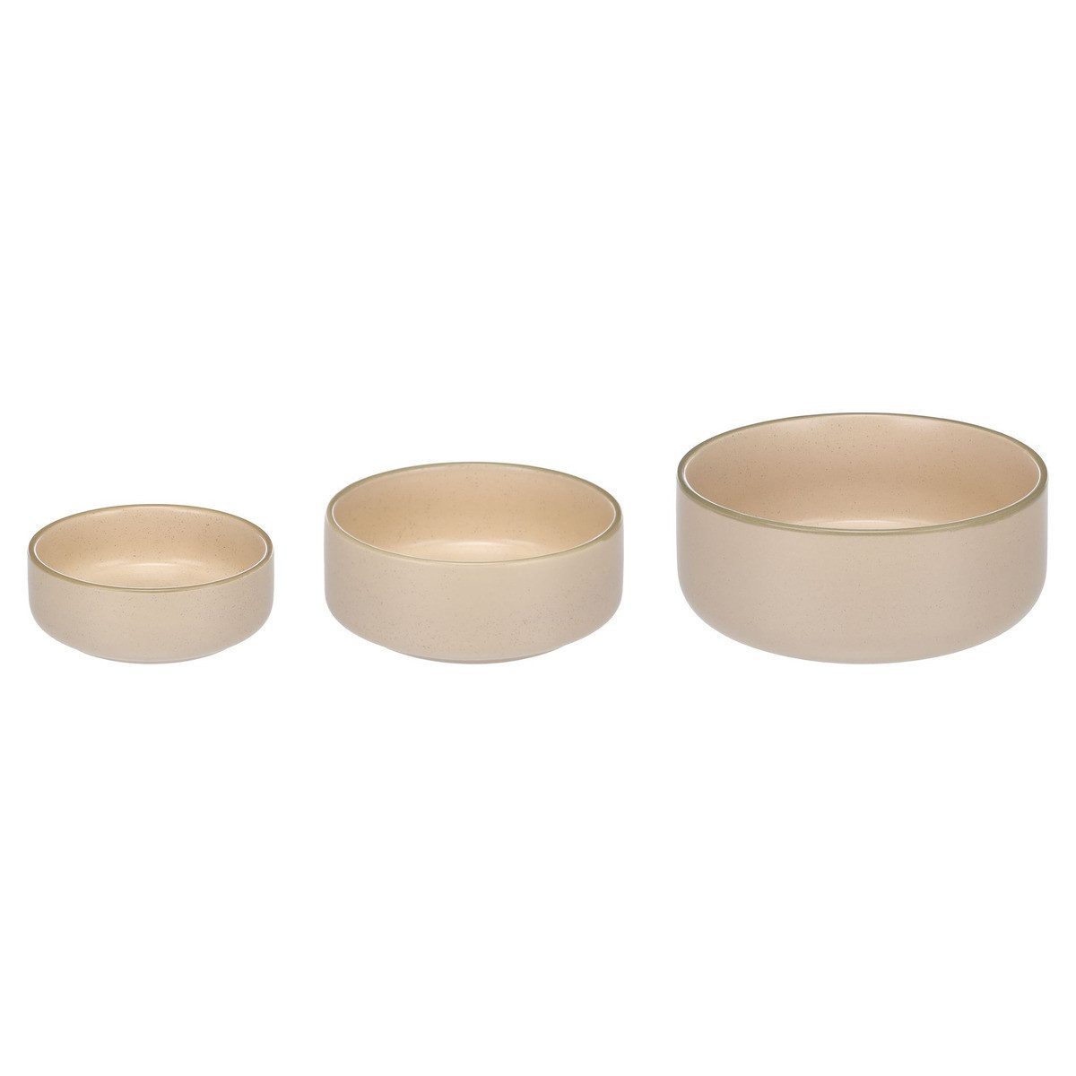 Flamingo Futternapf Futter- und Trinknapf Lado rund beige für Hunde