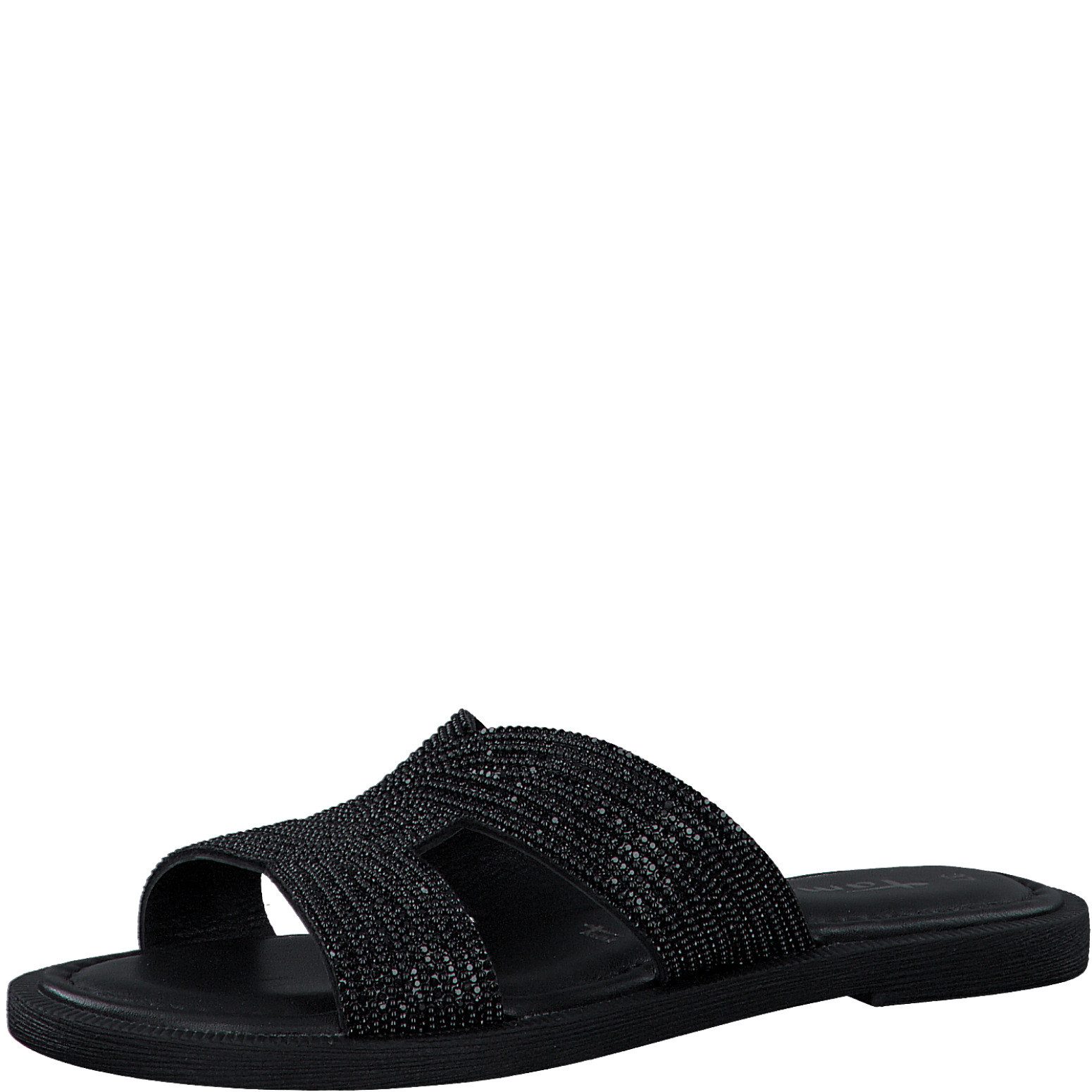 Tamaris Tamaris Damen Pantolette 1-27113-42-043 black/glam Pantolette günstig online kaufen