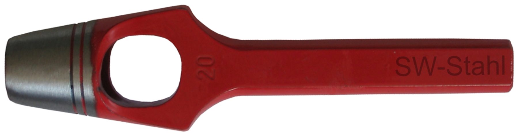 SW-STAHL Multitool 95008L Henkellocheisen ø 8 mm, rot lackiert, geschliffen