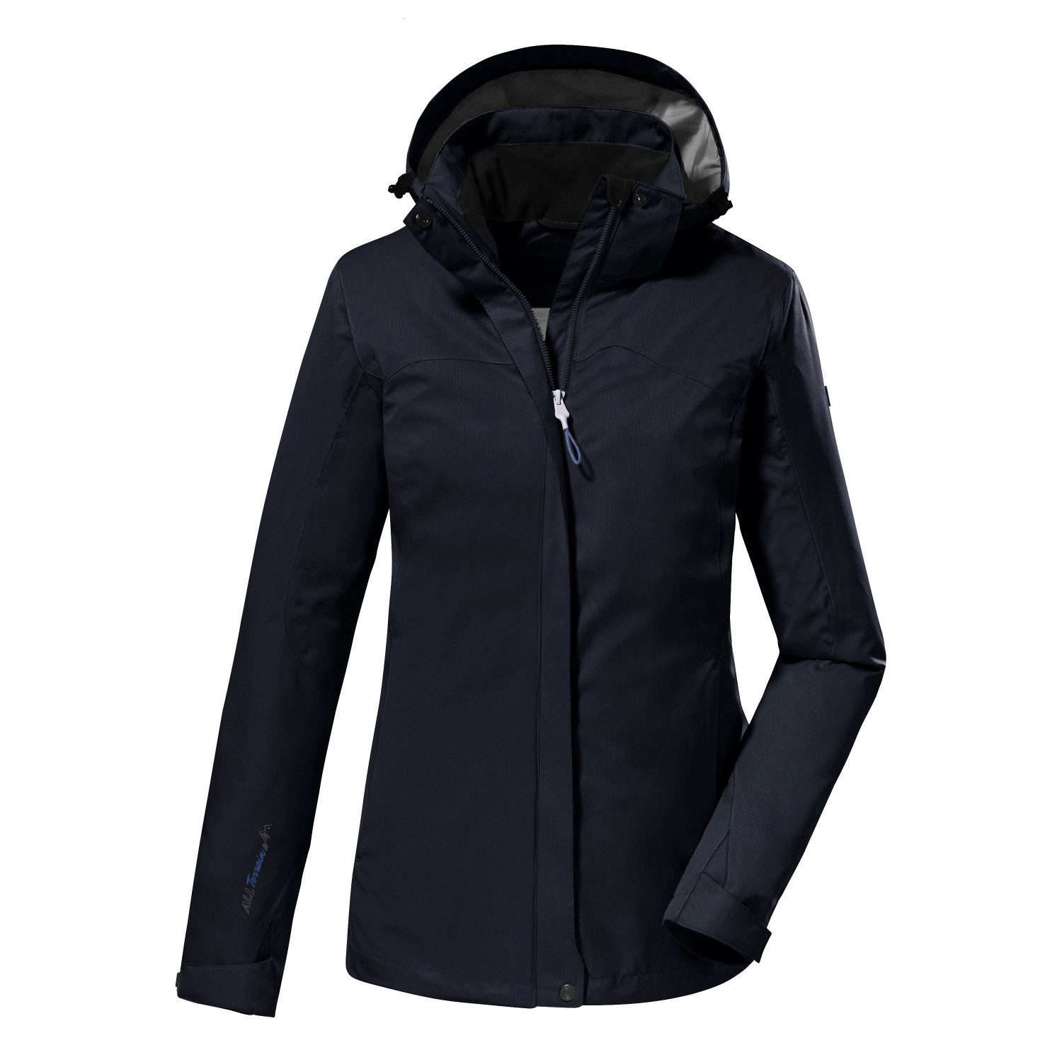 RennerXXL Funktionsjacke Killtec Inkele Damen Outdoorjacke große Größen Abzippbare Kapuze, verstellbarer Saum, Kinnschutz am Reißverschluss